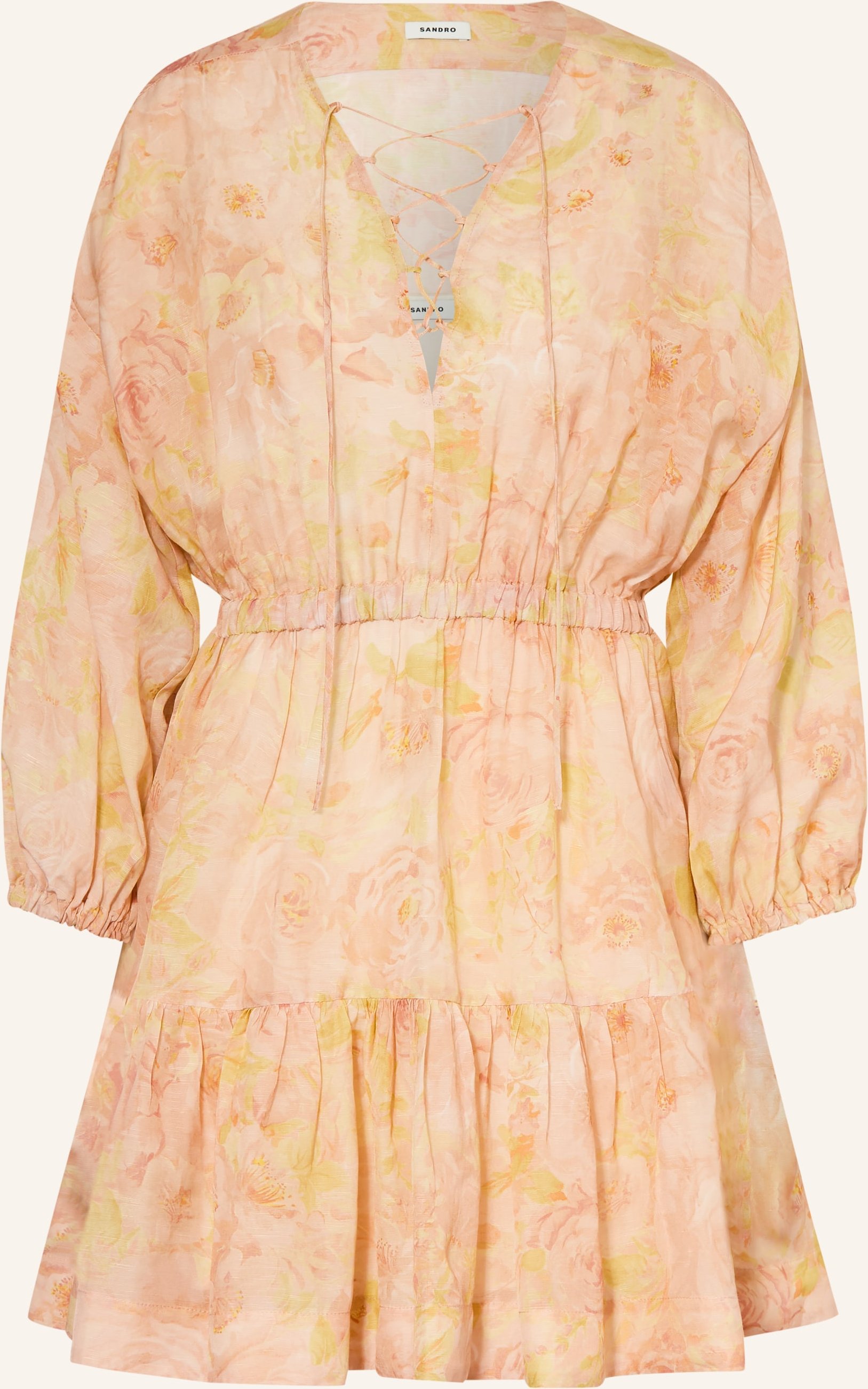 Sandro Kleid Mit Rüschen gruen