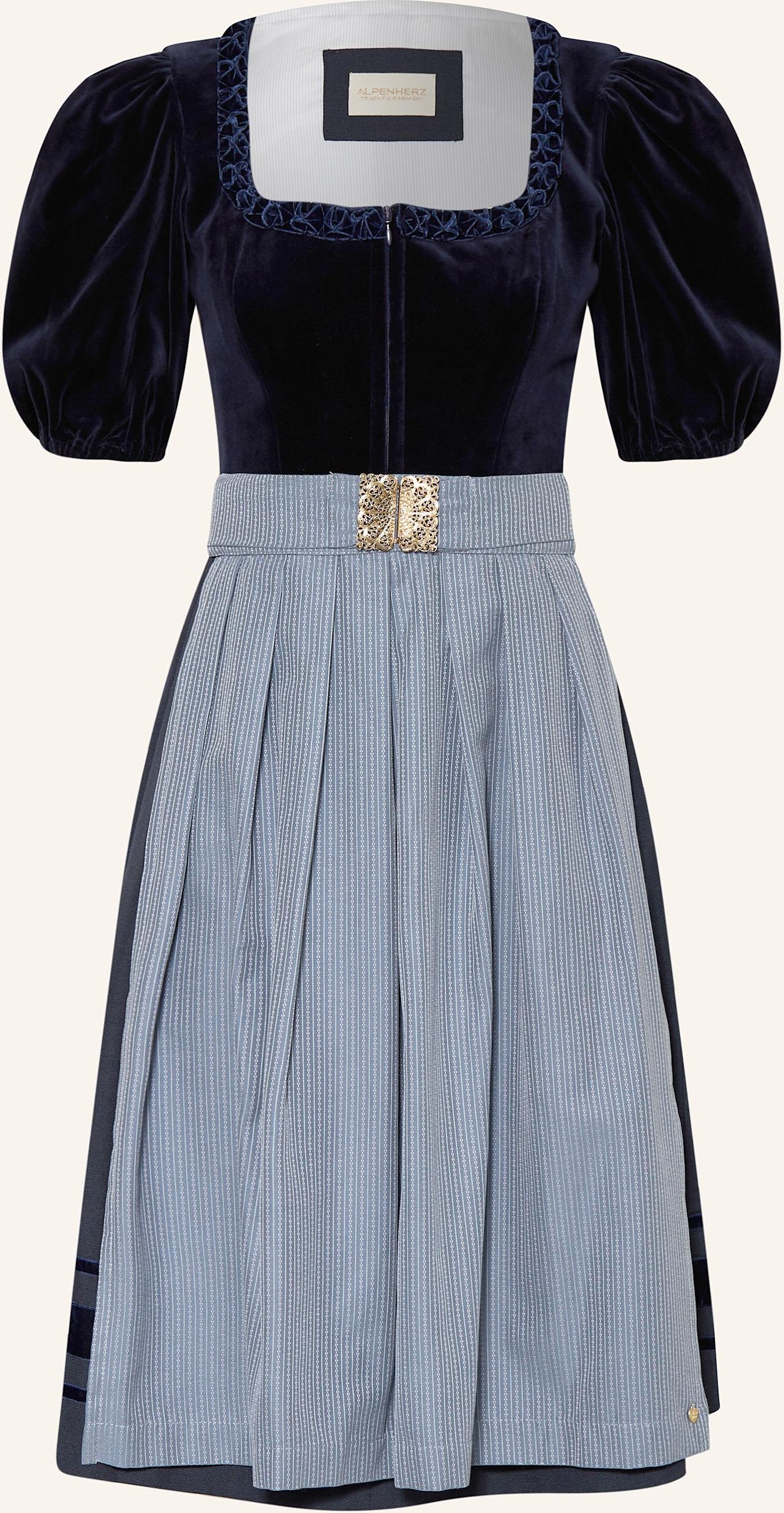 Alpenherz Dirndl Mona blau