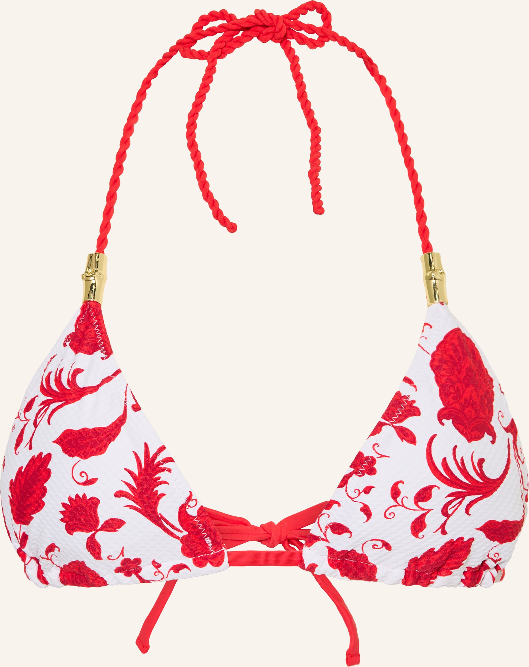 Heidi Klein Triangel-Bikini-Top Evia Zum Wenden rot