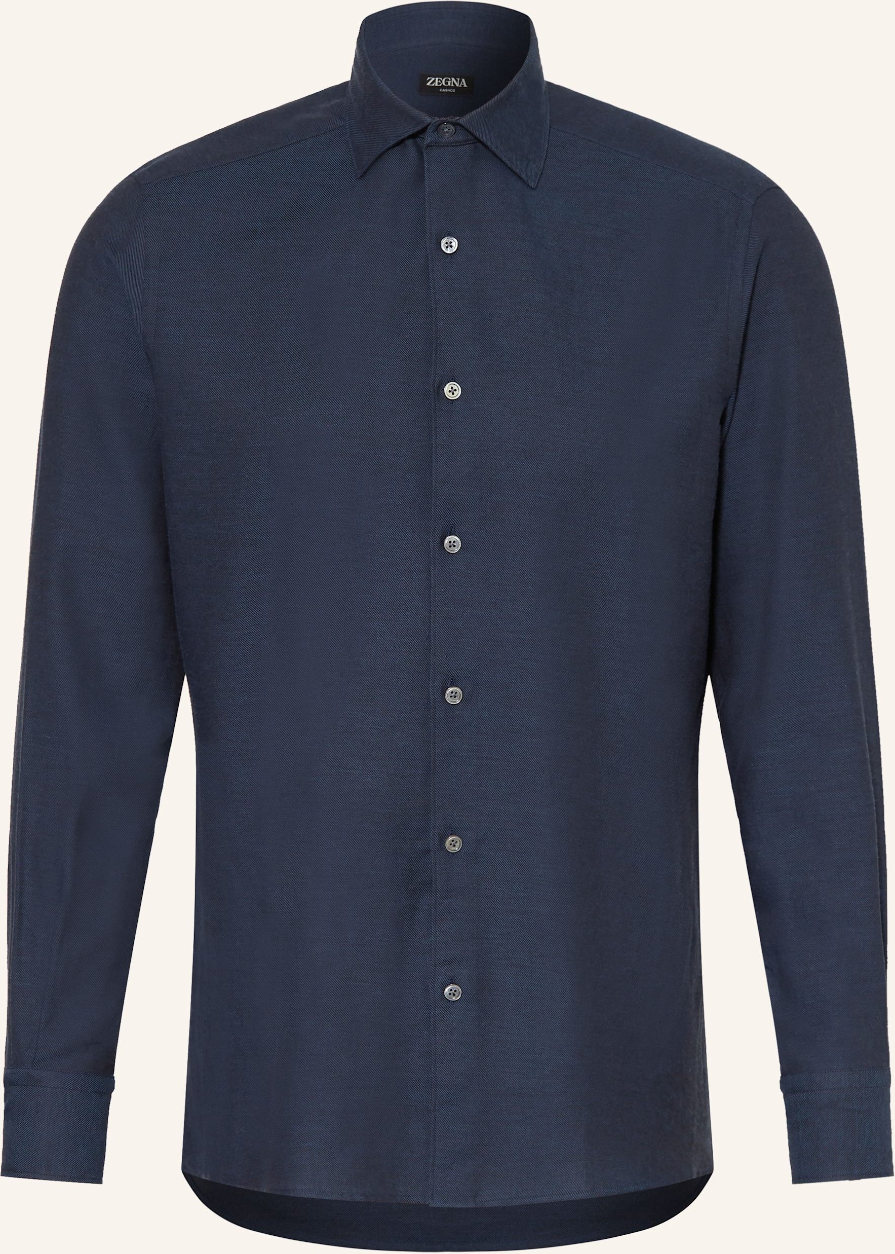 Zegna Hemd Regular Fit blau