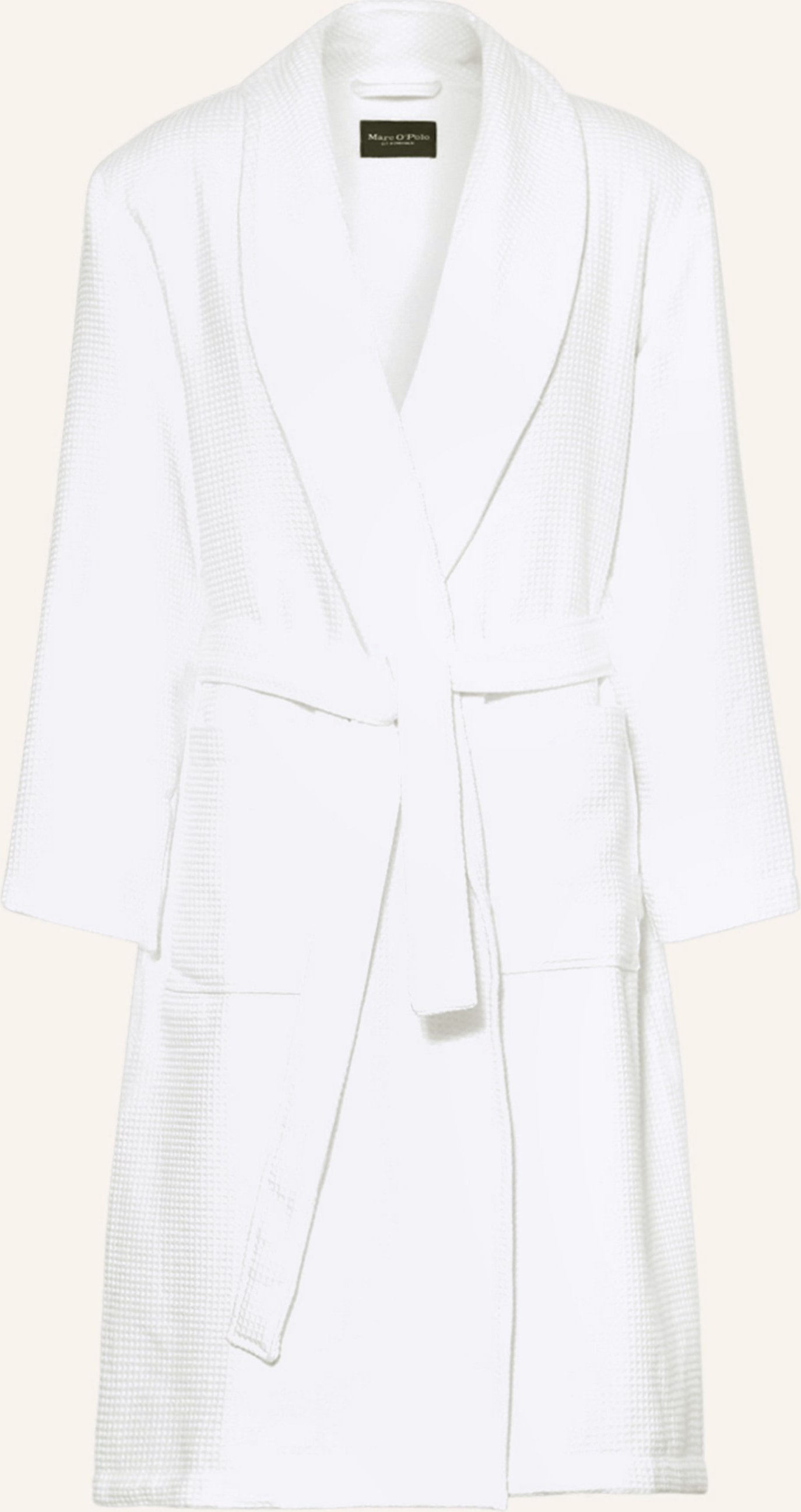 Marc O'polo Herren-Bademantel weiss