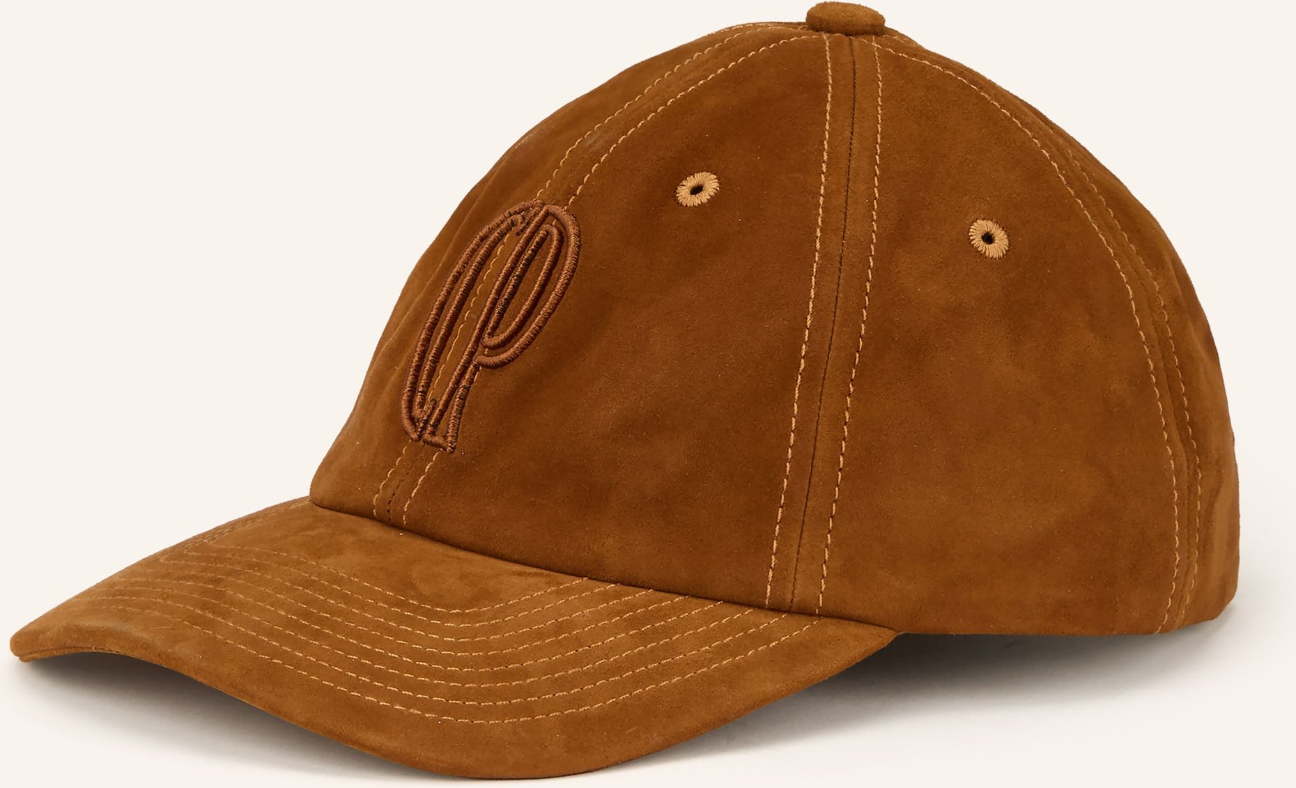 Claudie Pierlot Leder-Cap braun
