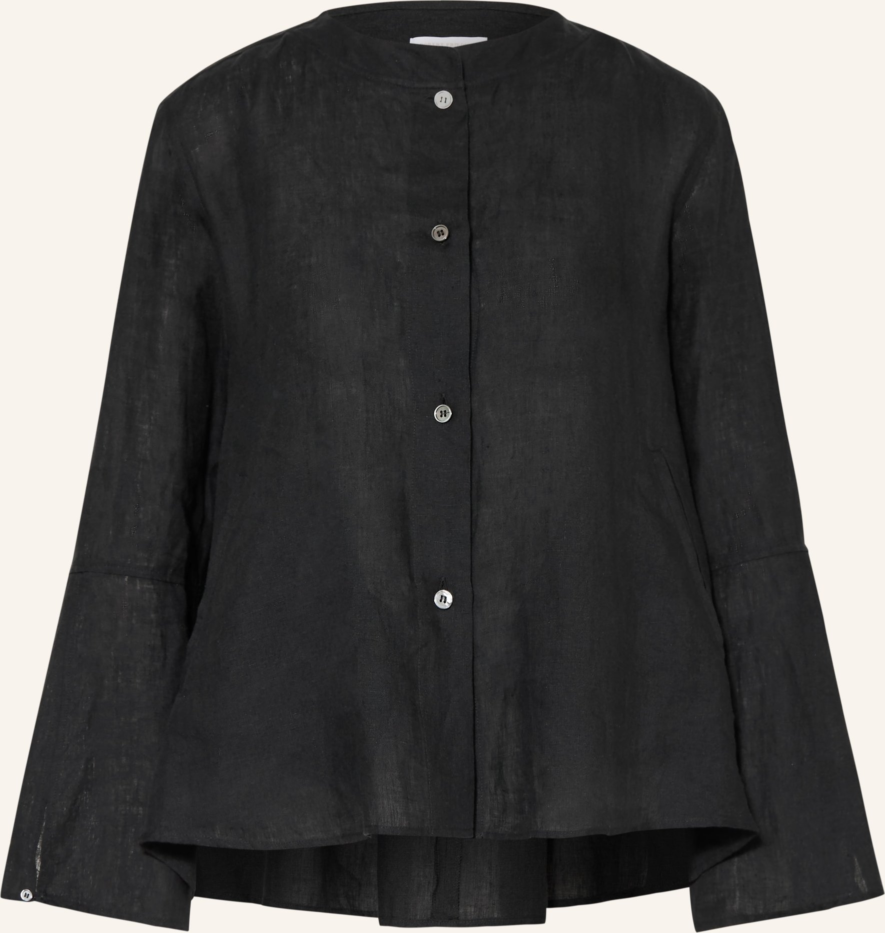 Robert Friedman Leinenbluse schwarz