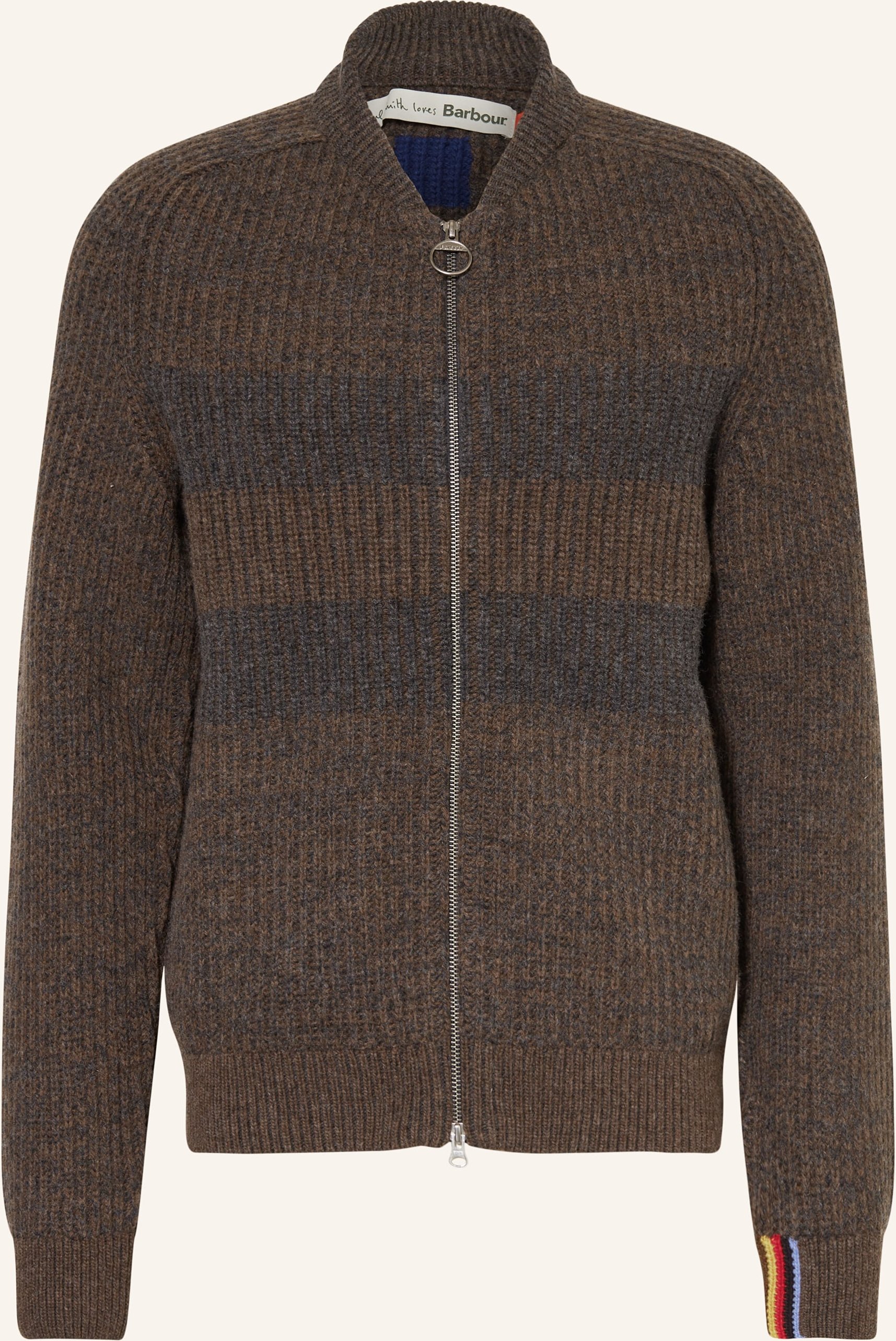 Barbour Strickjacke braun