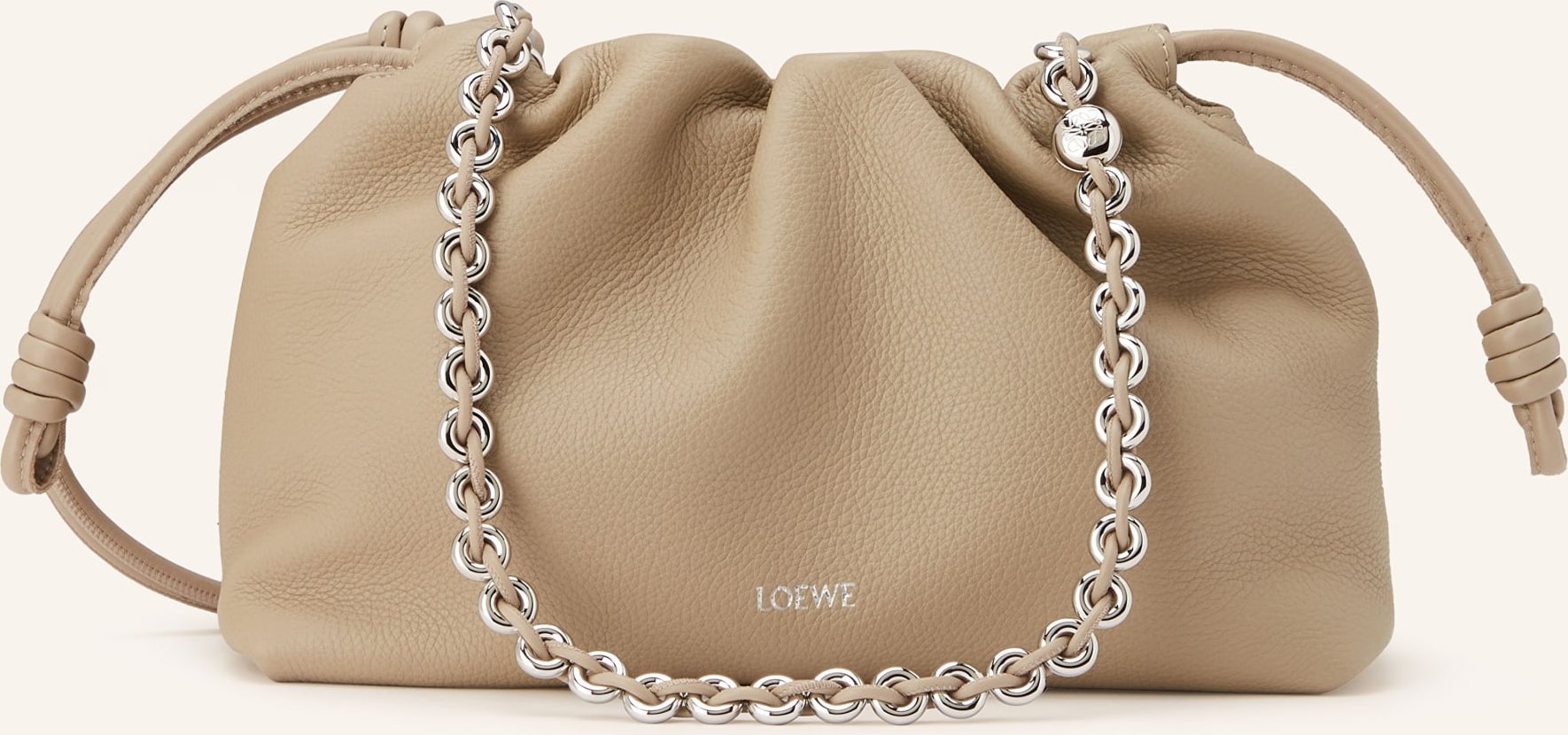 Loewe Schultertasche Flamenco beige