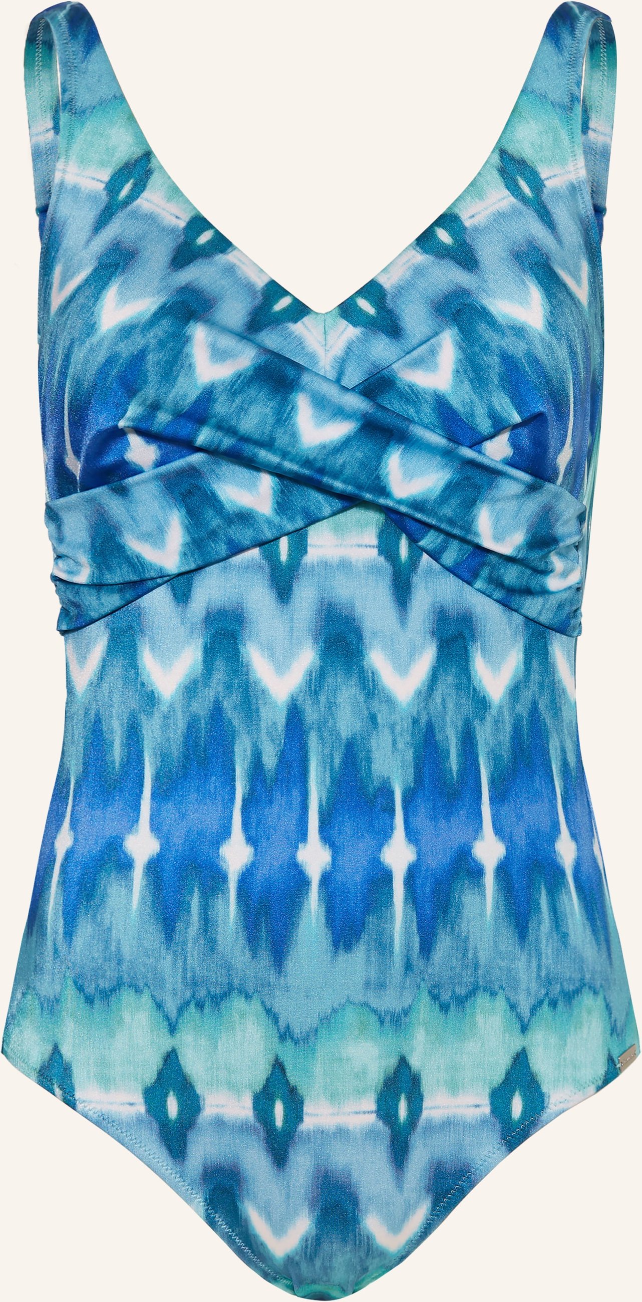 Charmline Shape-Badeanzug Ikat Energy blau