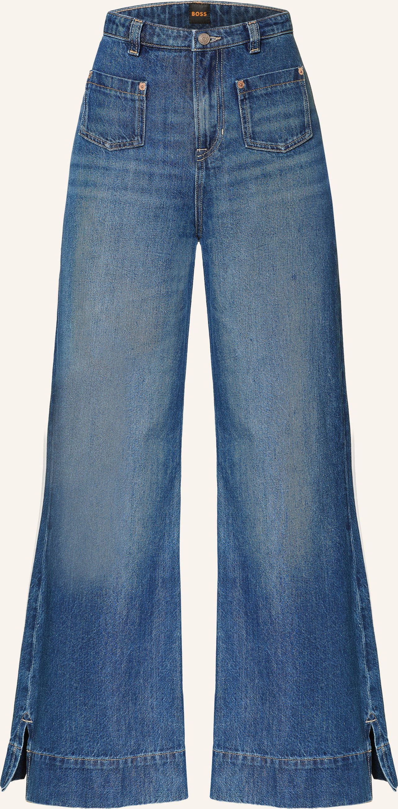 Boss Flared Jeans Marlene blau