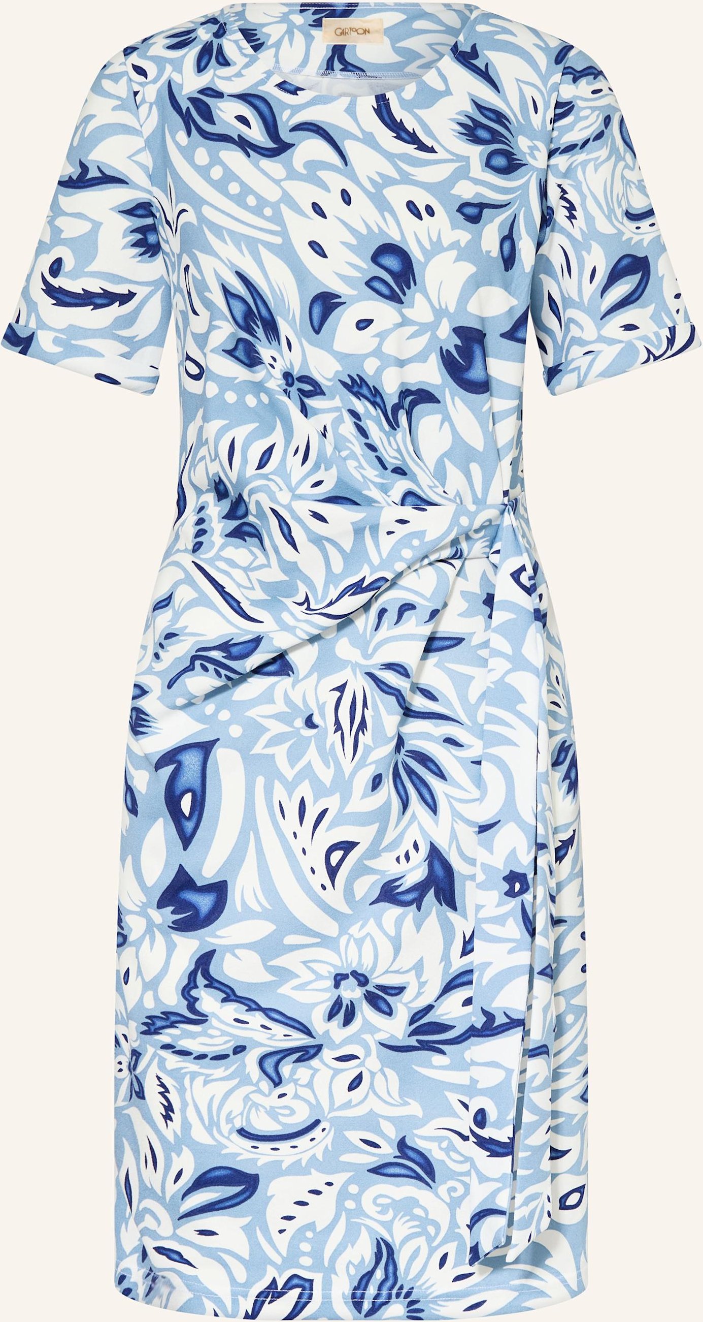 Cartoon Jerseykleid blau