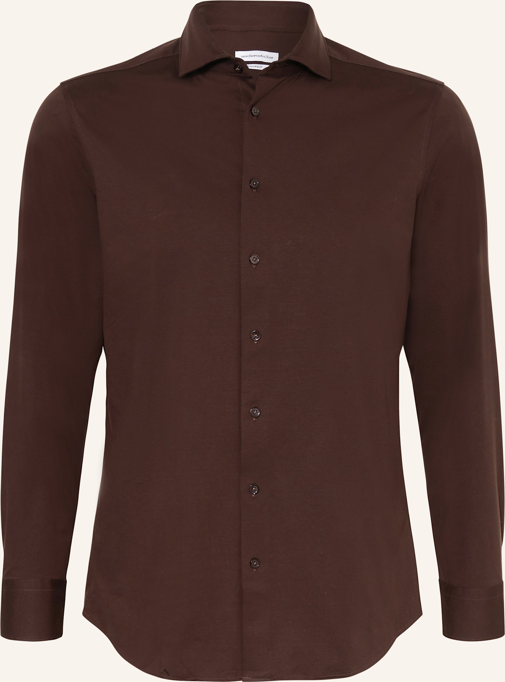 Seidensticker Hemd Shaped Fit braun