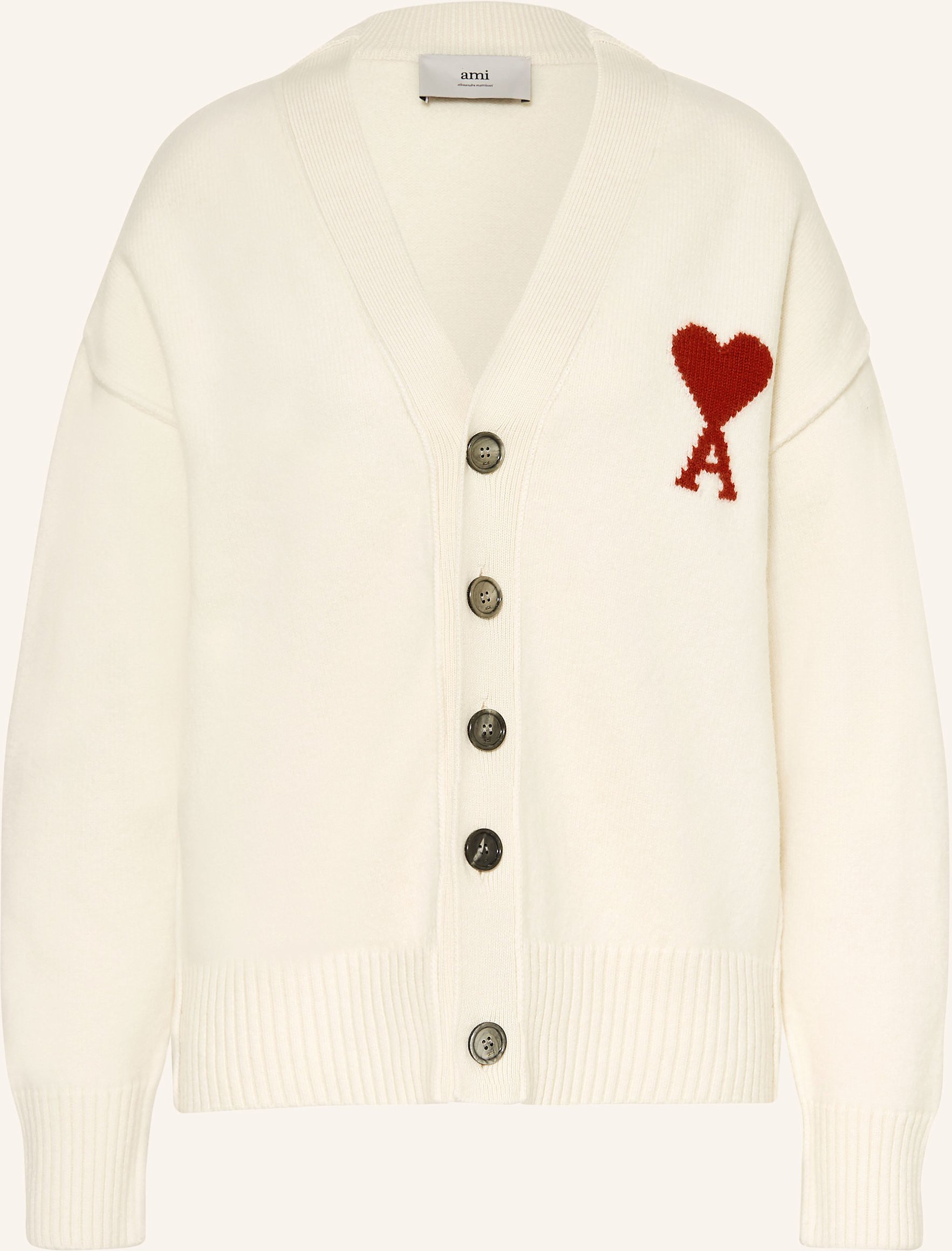 Thumbnail - Ami Paris Strickjacke weiss