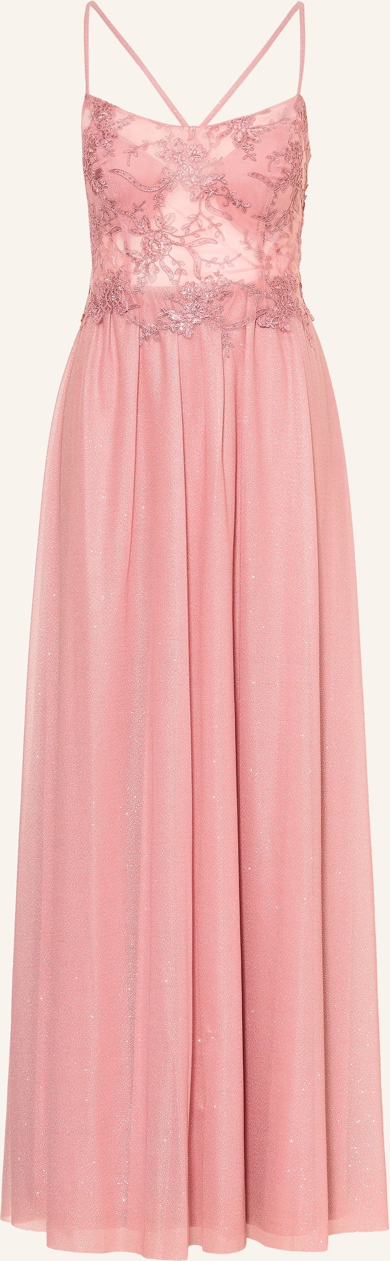 Suddenly Princess Abendkleid Mit Spitze Und Glitzergarn rosa