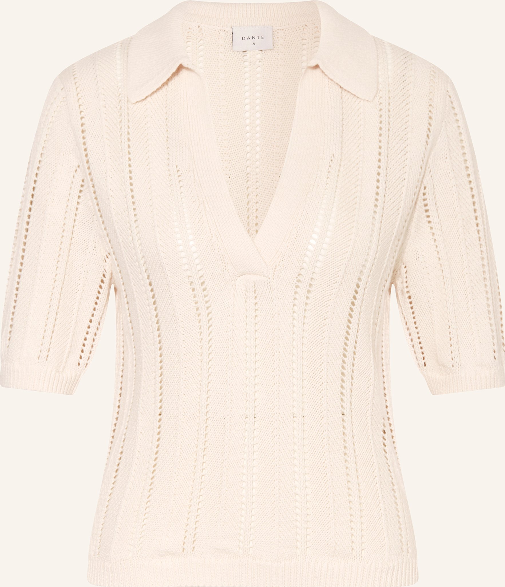 dante6 Strickshirt Almas beige