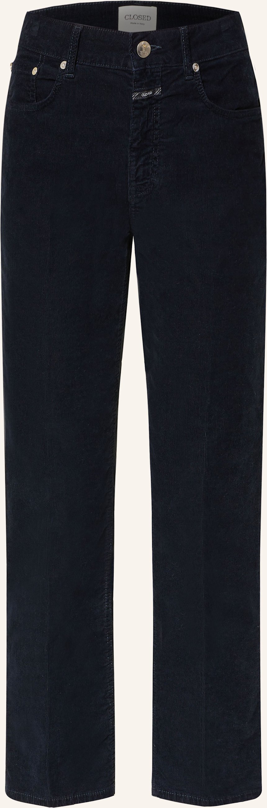 Closed Cordhose Milo blau