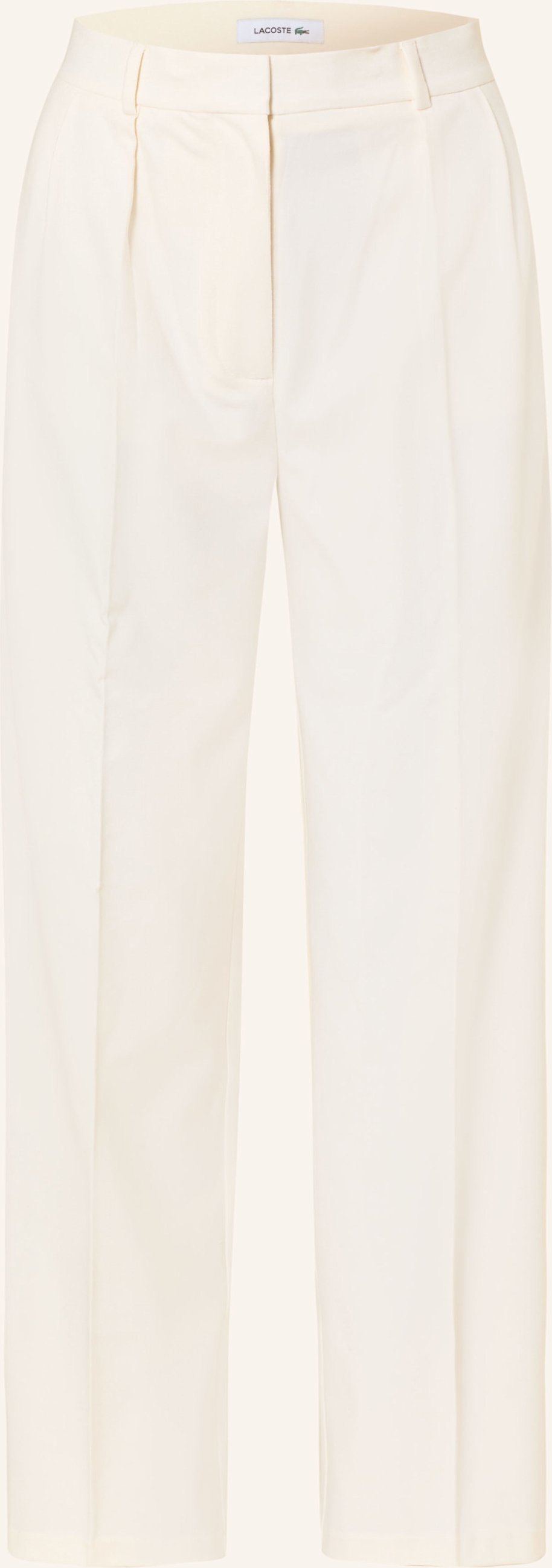 Lacoste Marlenehose Aus Flanell beige