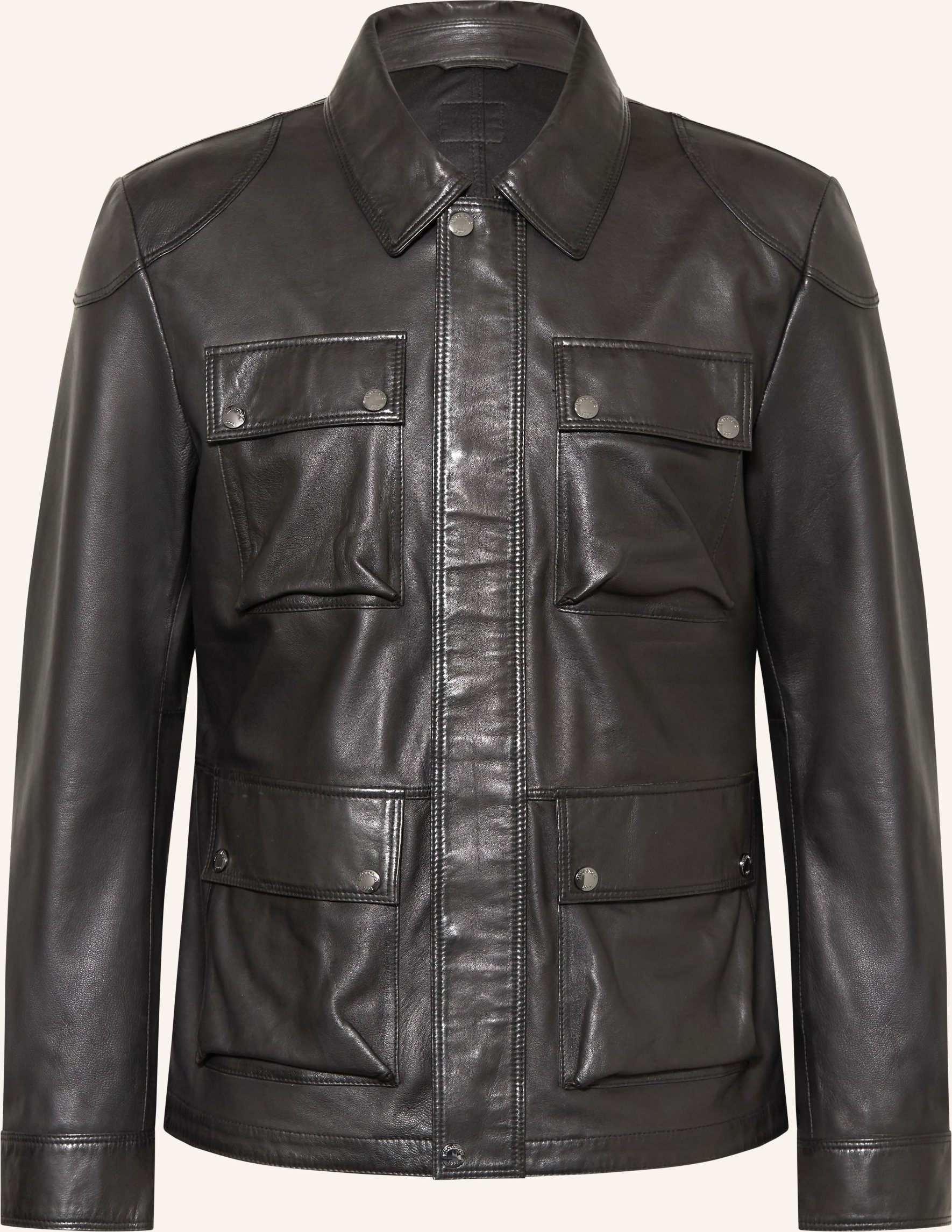 Milestone Lederjacke Msalexis schwarz