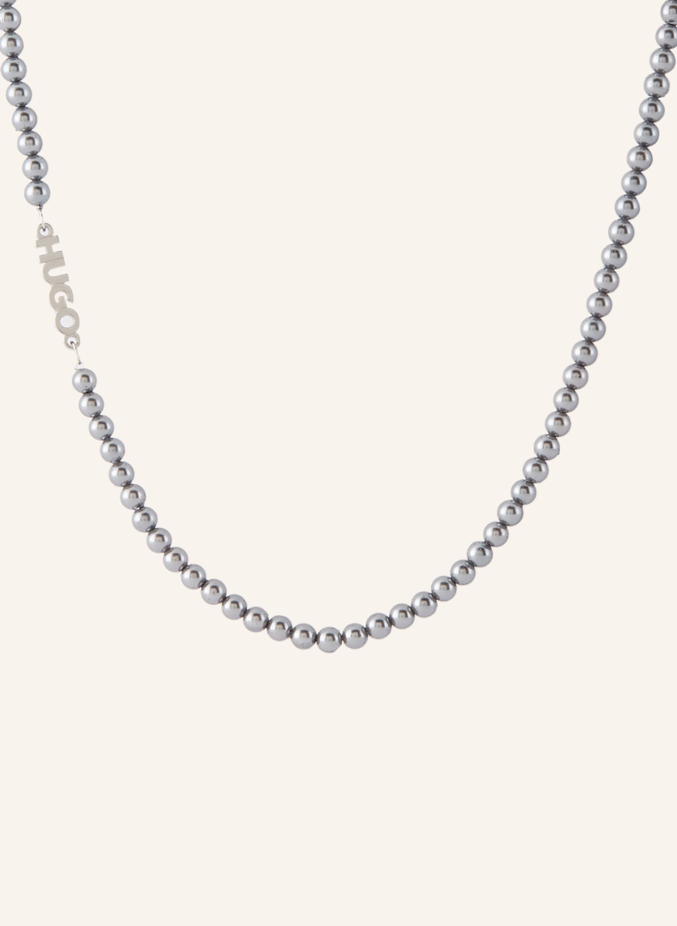 Hugo Halskette Smallpearl grau