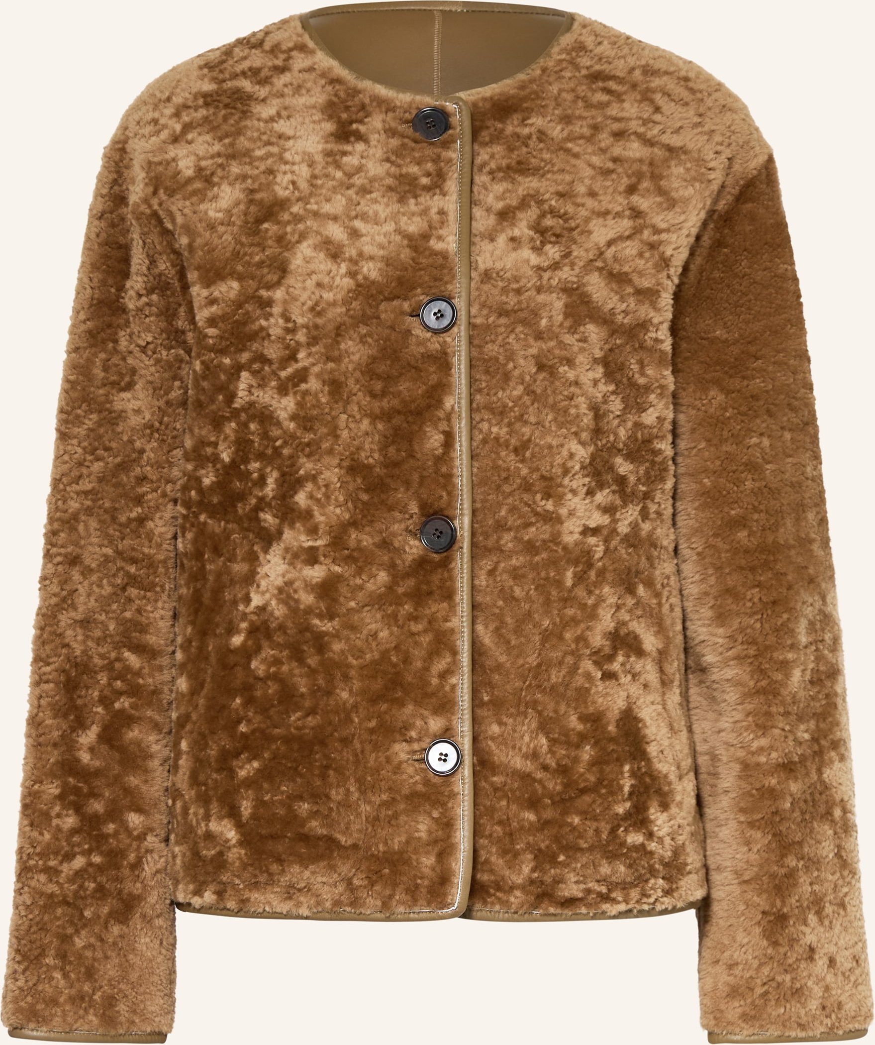 Arma Lederjacke Lucine Zum Wenden braun