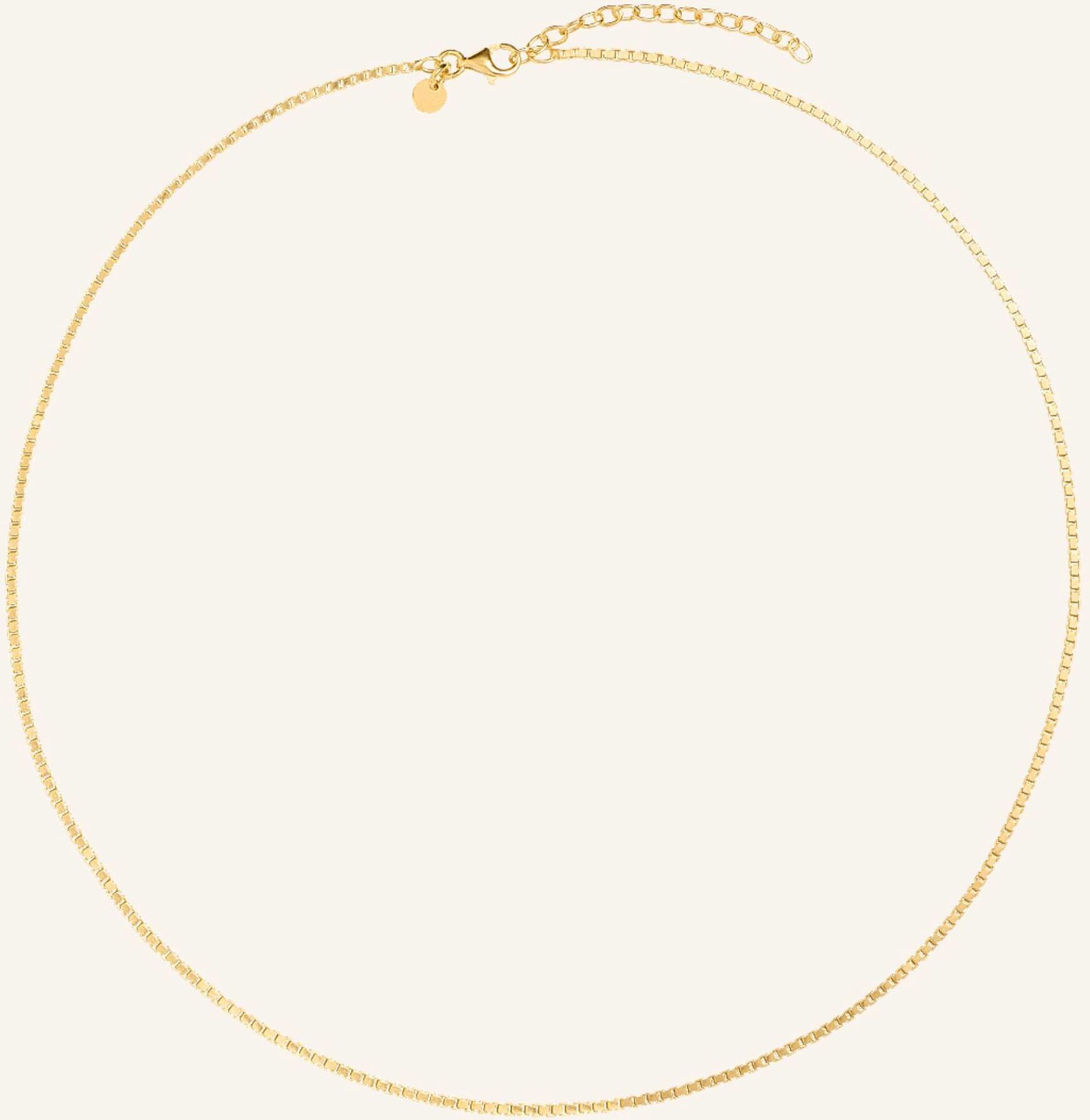 Pompidou Halskette Box Chain By Glambou gold