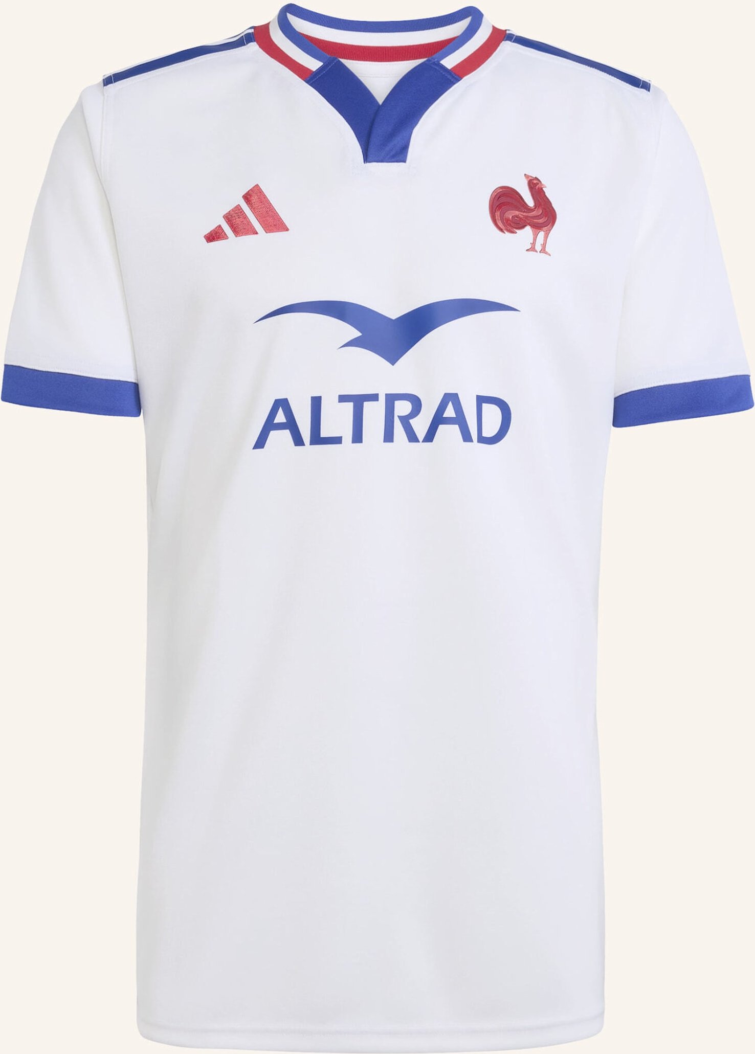Adidas Frankreich Rugby Replica Alternate Trikot weiss