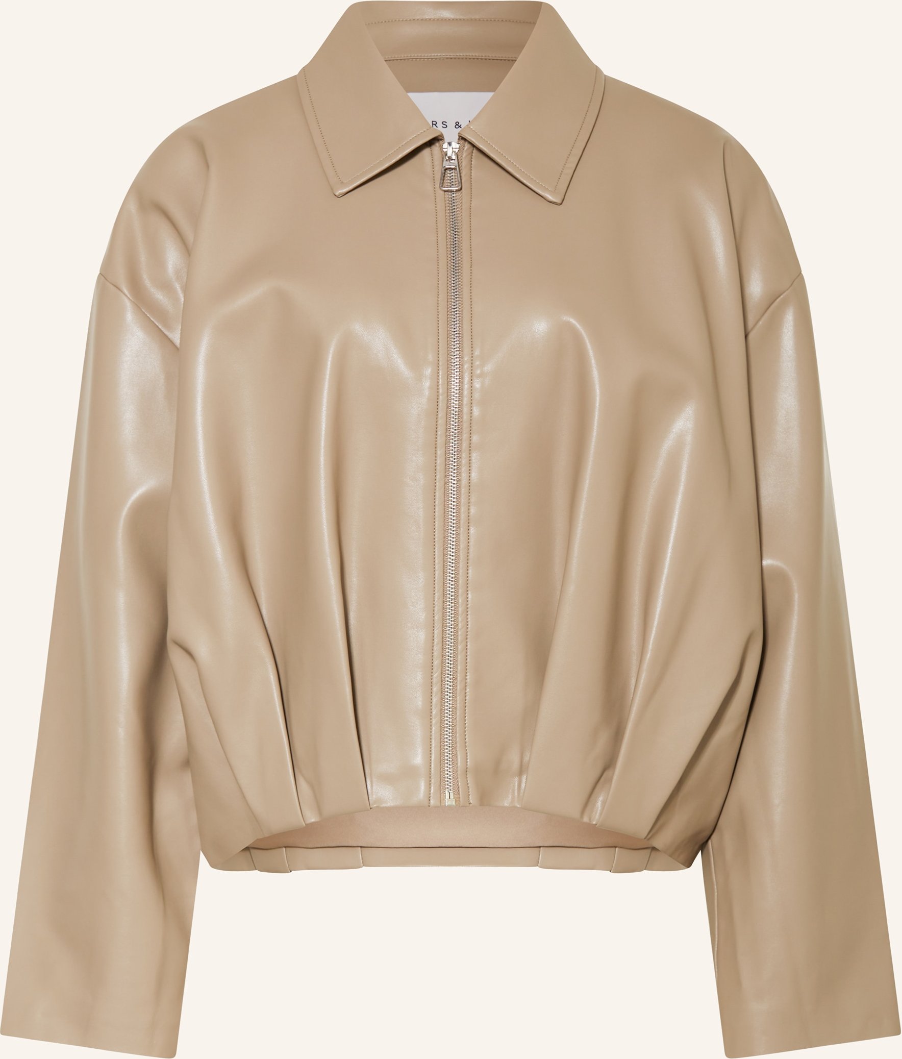 Mrs & Hugs Blouson In Lederoptik gruen