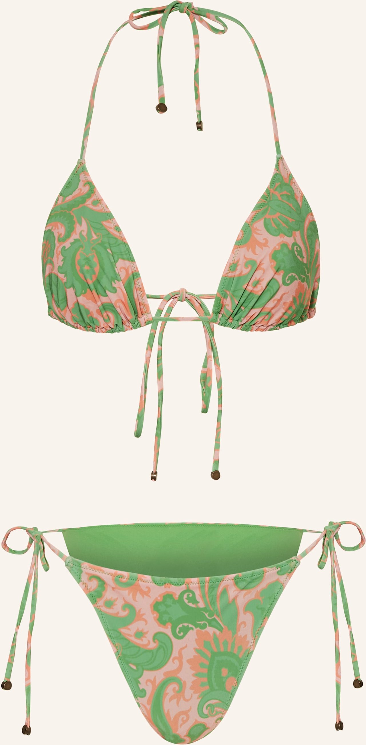 Etro Triangel-Bikini rosa