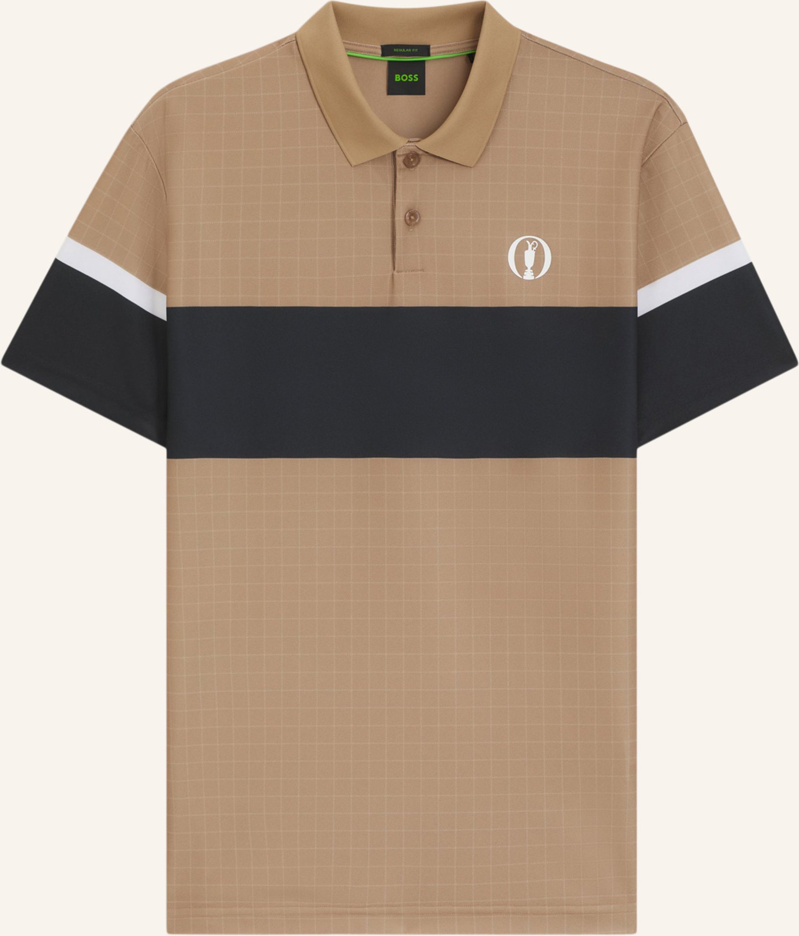 Boss Poloshirt Paddy The Open 25 Regular Fit beige