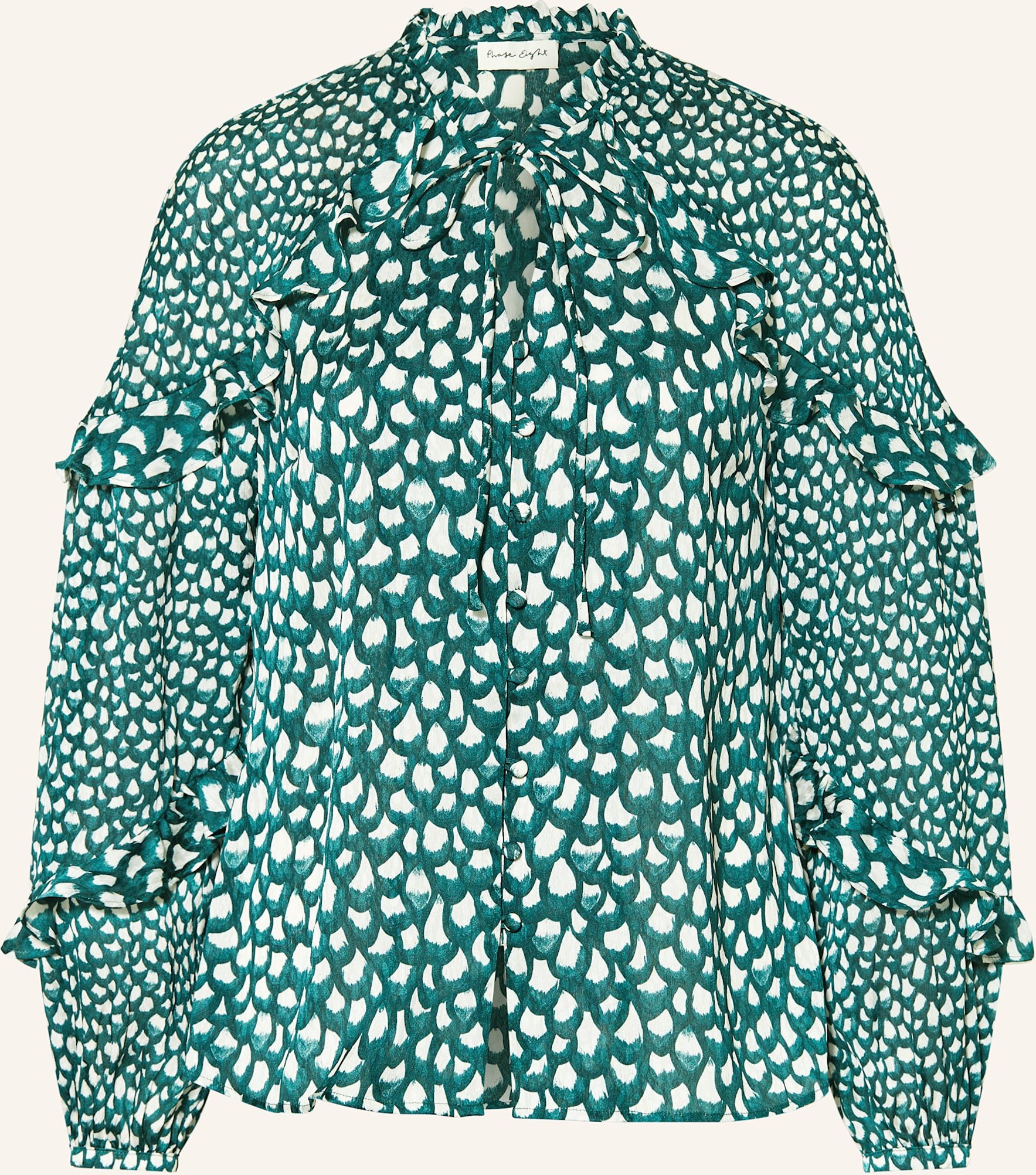 Phase Eight Bluse Manon Mit Rüschen gruen