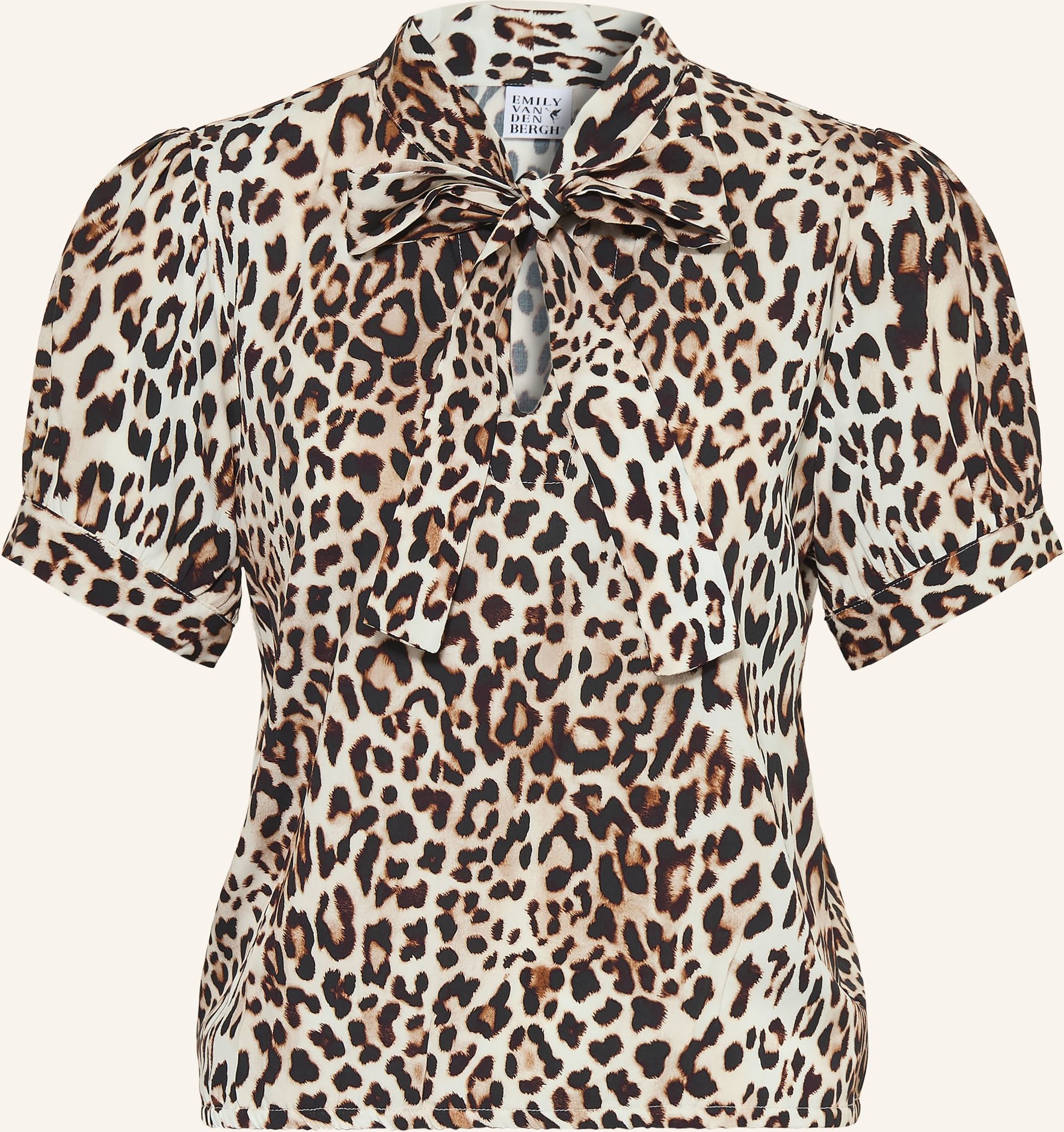 Emily Van Den Bergh Schluppenbluse braun