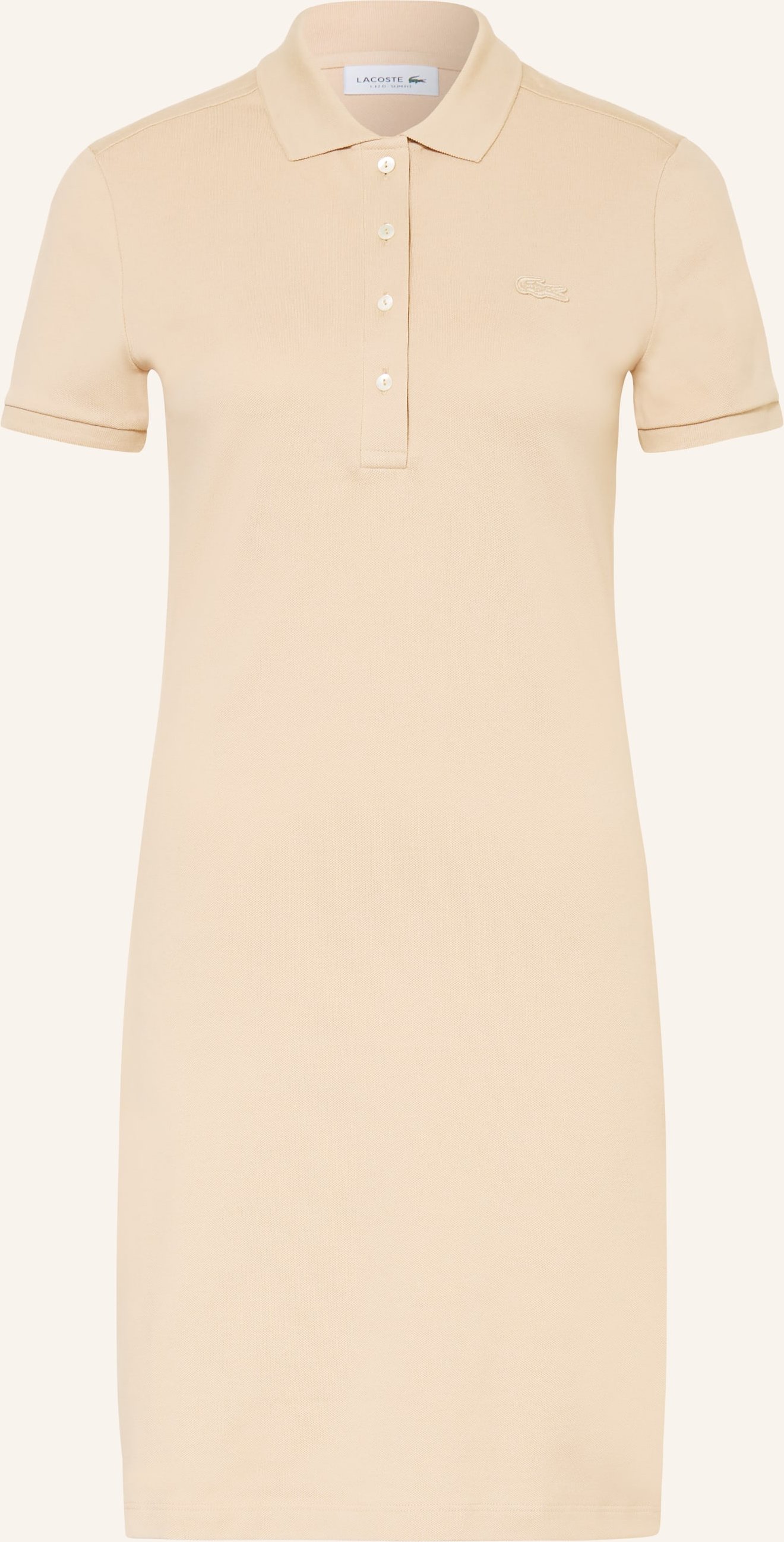 Lacoste Piqué-Polokleid braun