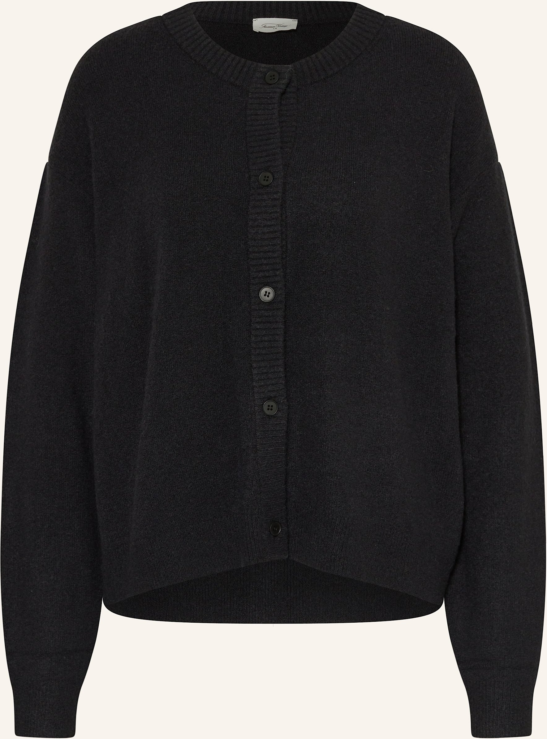 American Vintage Strickjacke Damsville schwarz