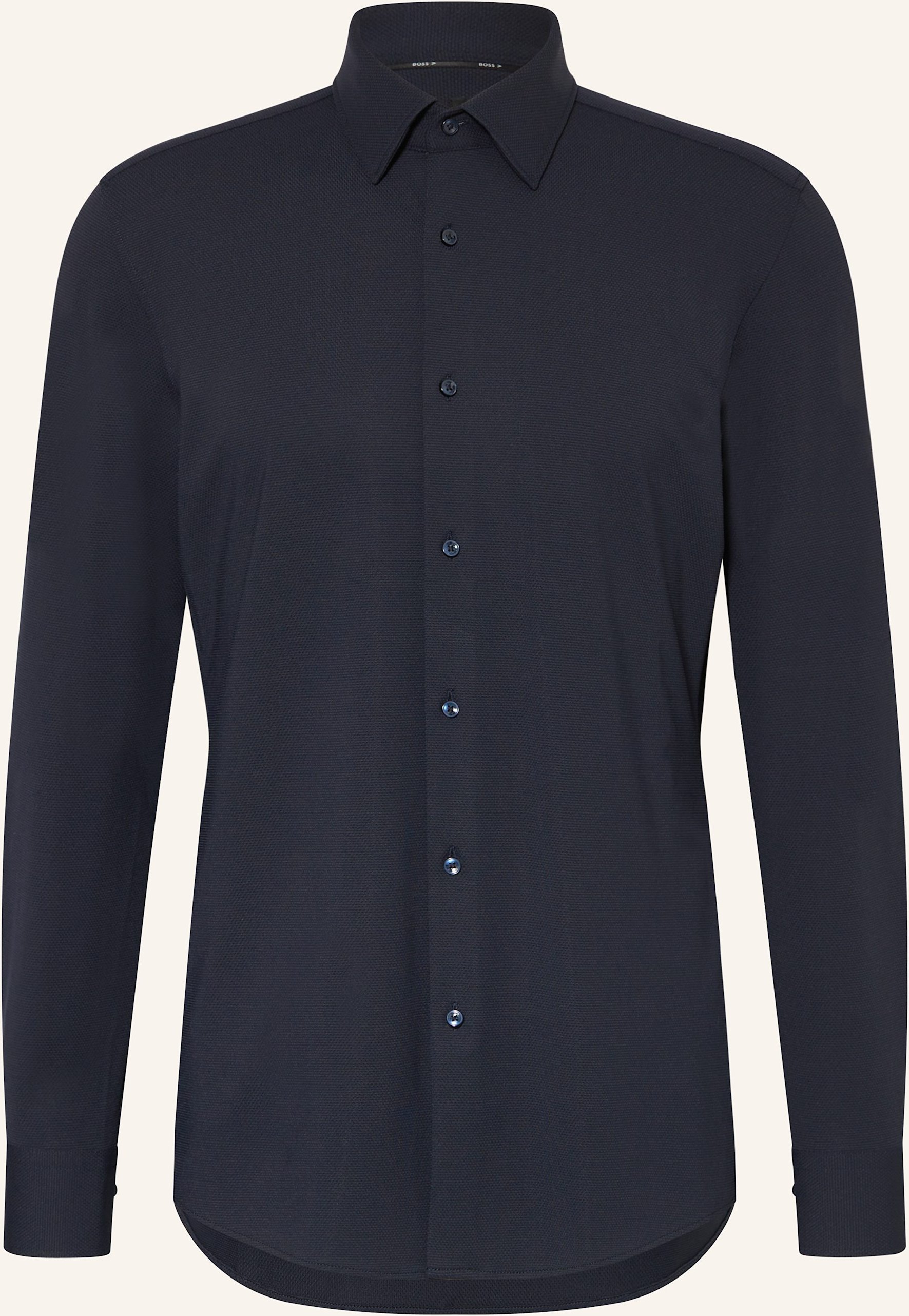 Boss Jerseyhemd Hank Slim Fit blau