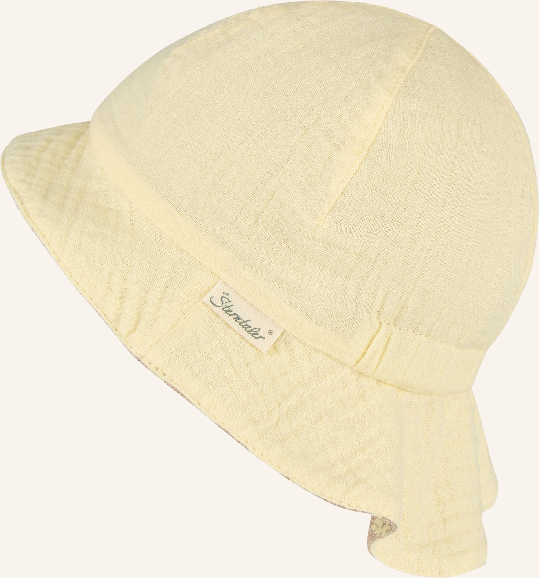 Sterntaler Wende-Sonnenhut Blumig beige