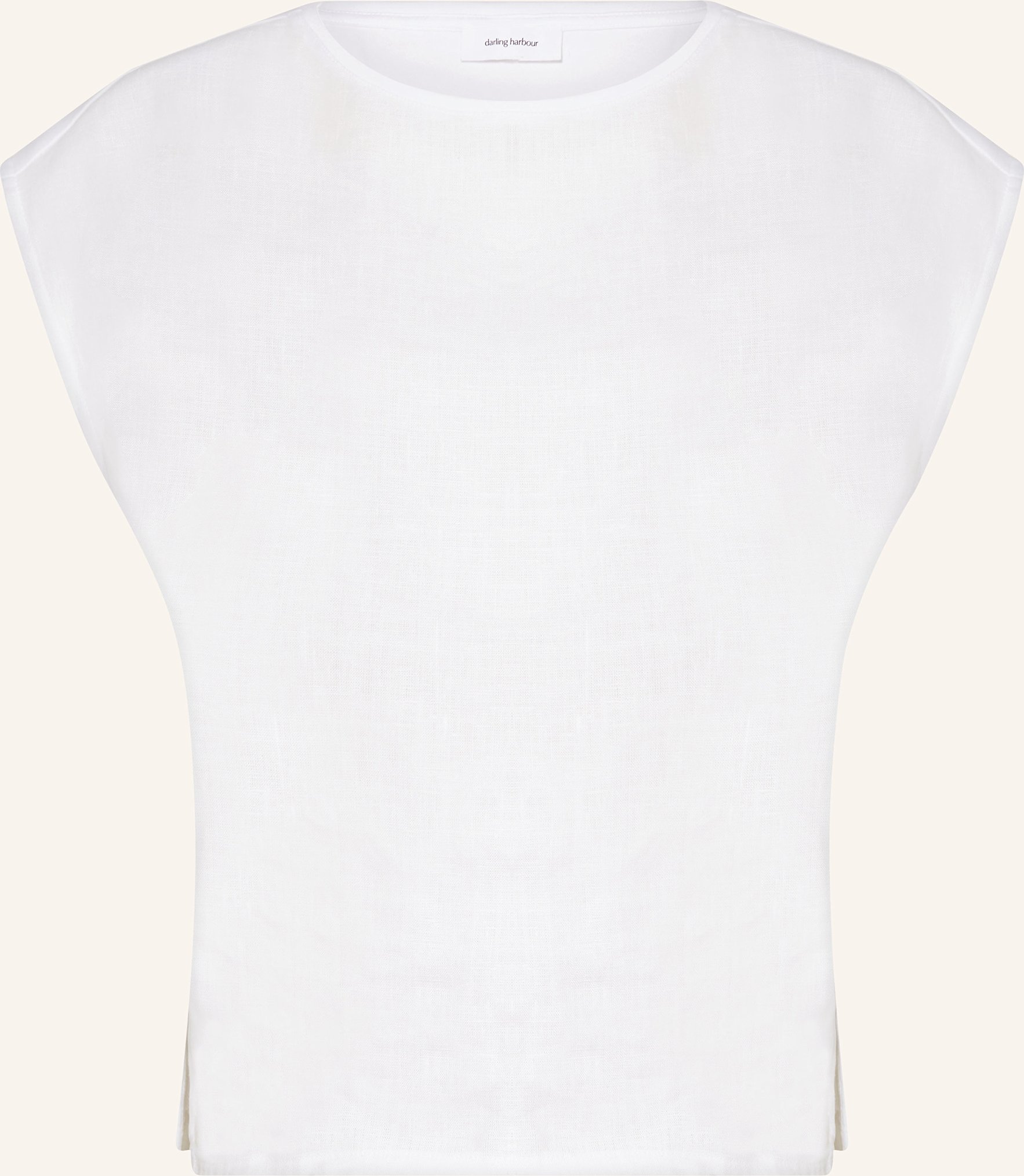 Darling Harbour T-Shirt Aus Leinen weiss
