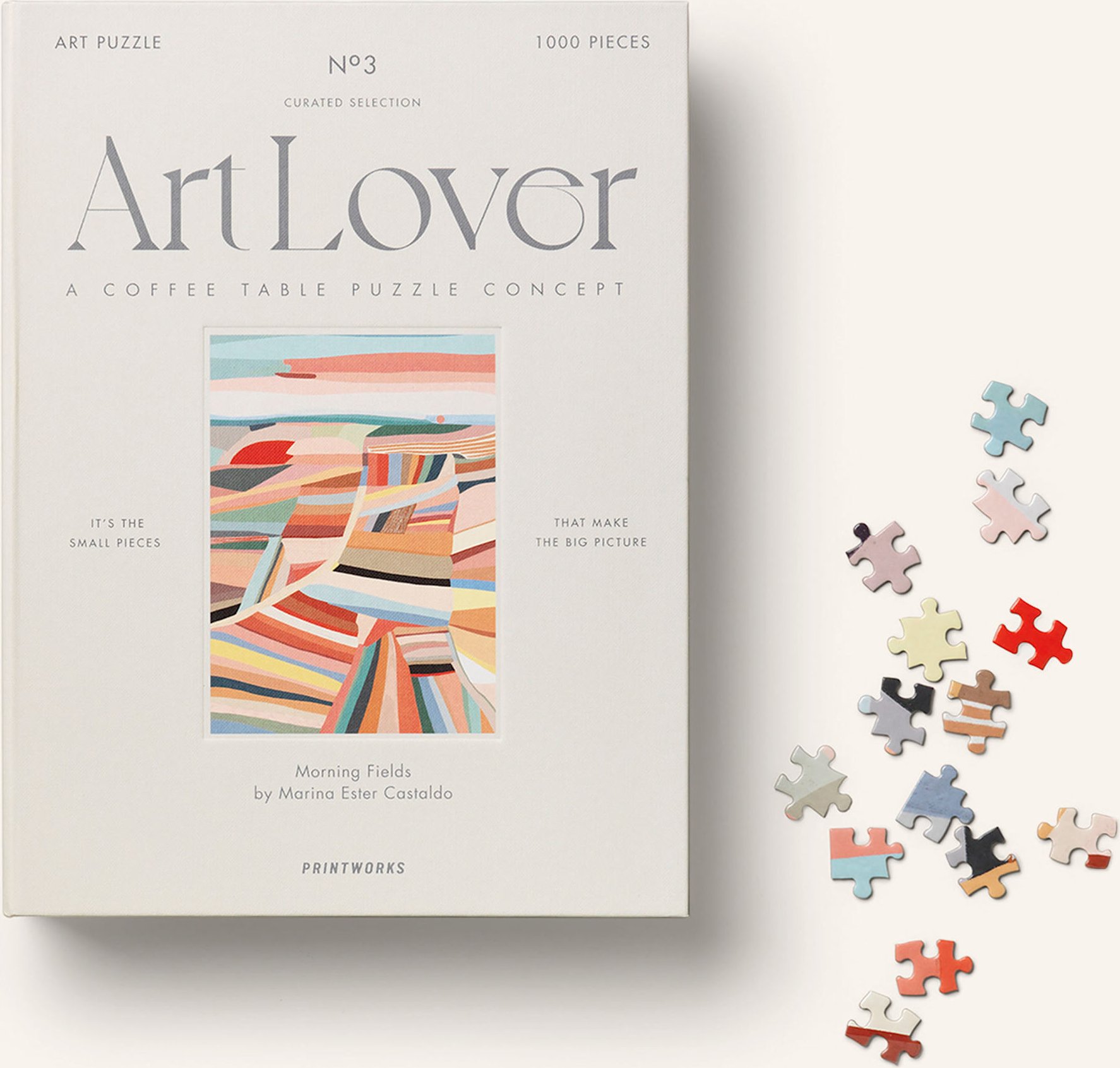 Printworks Puzzle Art Lover grau