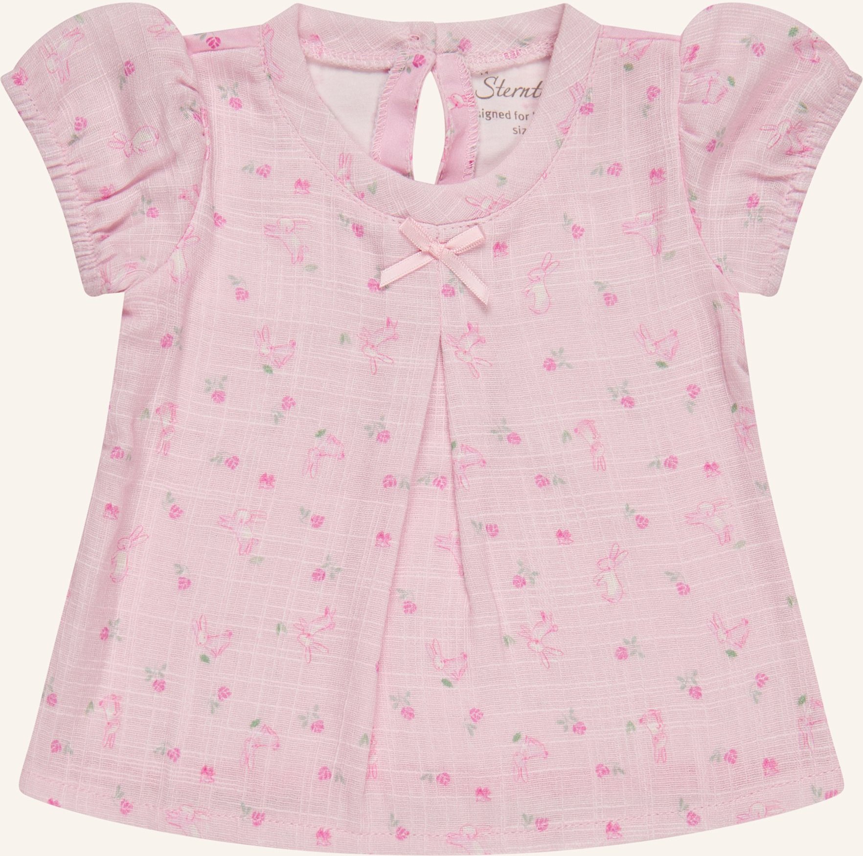 Sterntaler Kurzarmshirt Hase pink