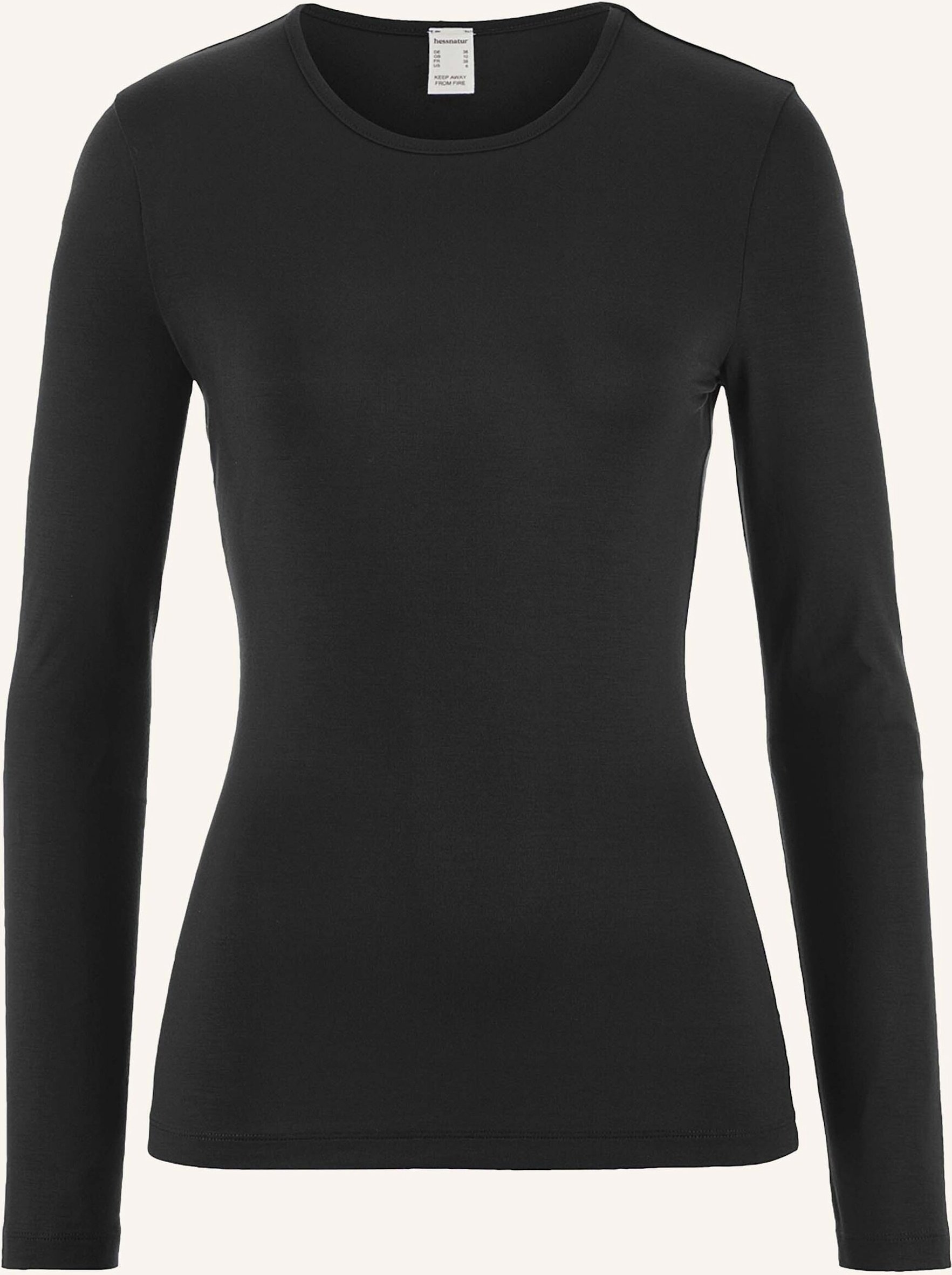 Hessnatur Longsleeve schwarz