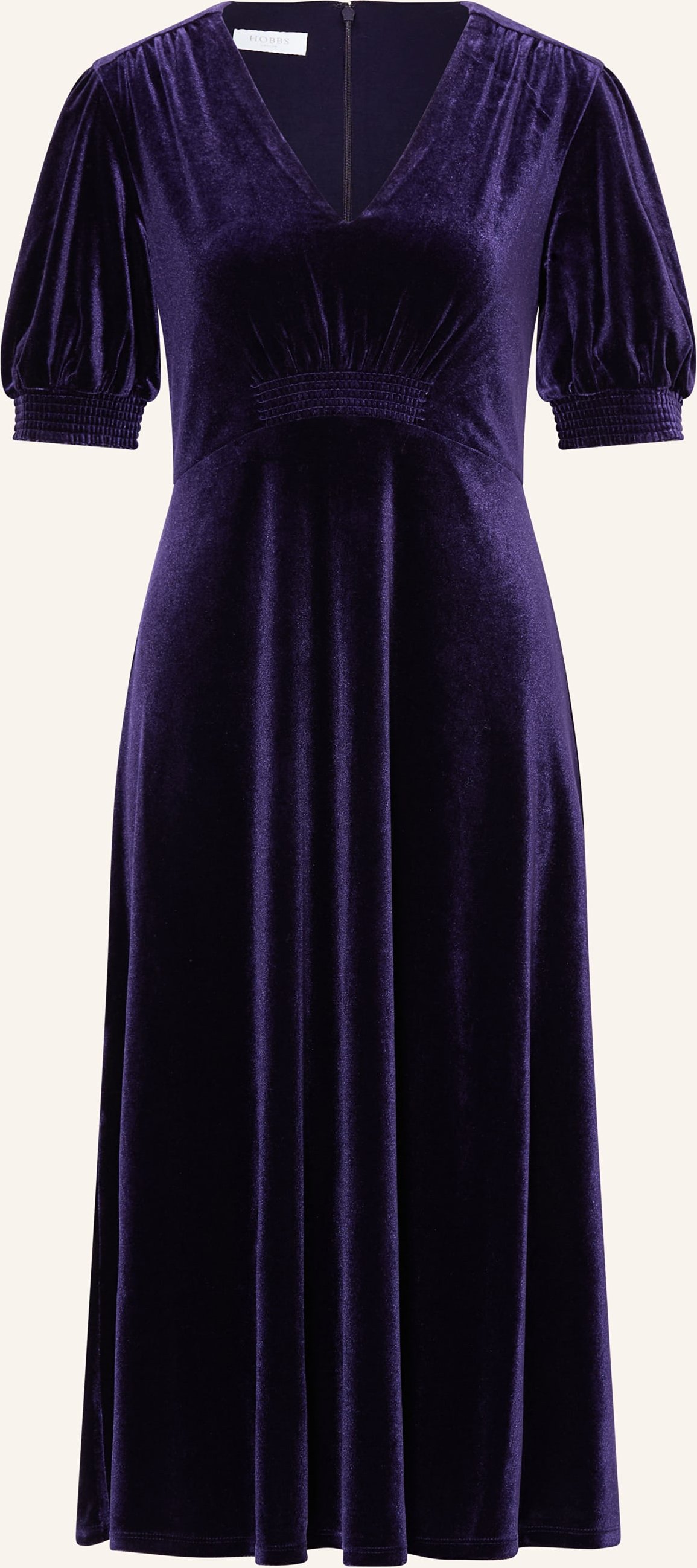 Hobbs Samtkleid Dormer blau