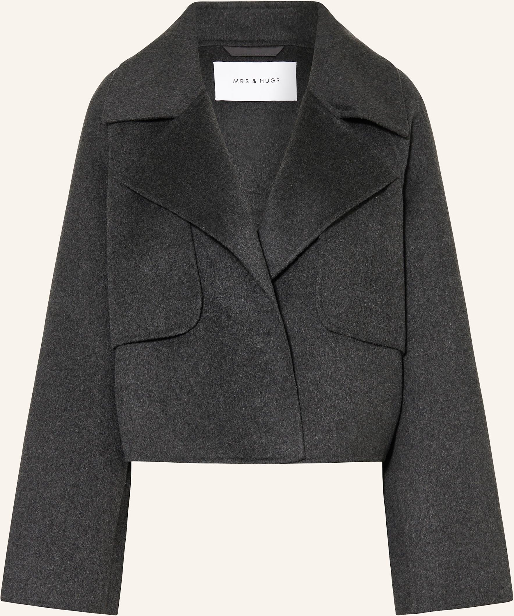 Mrs & Hugs Kastenjacke grau