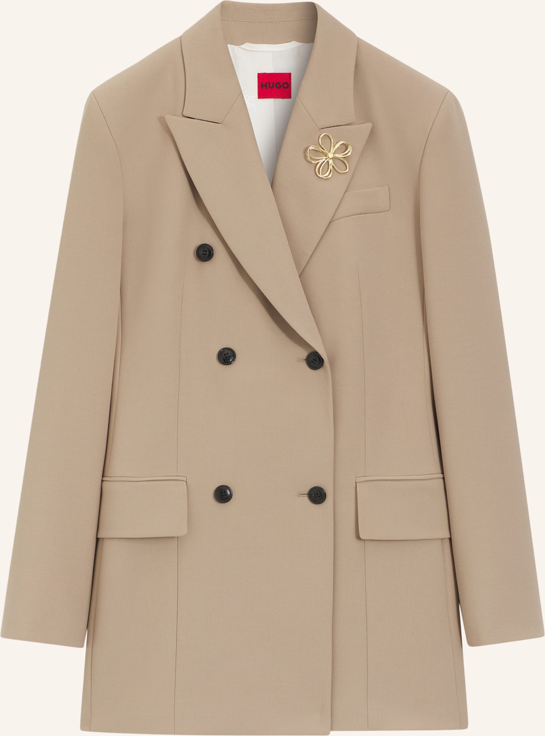 Hugo Blazer Amolea Regular Fit braun