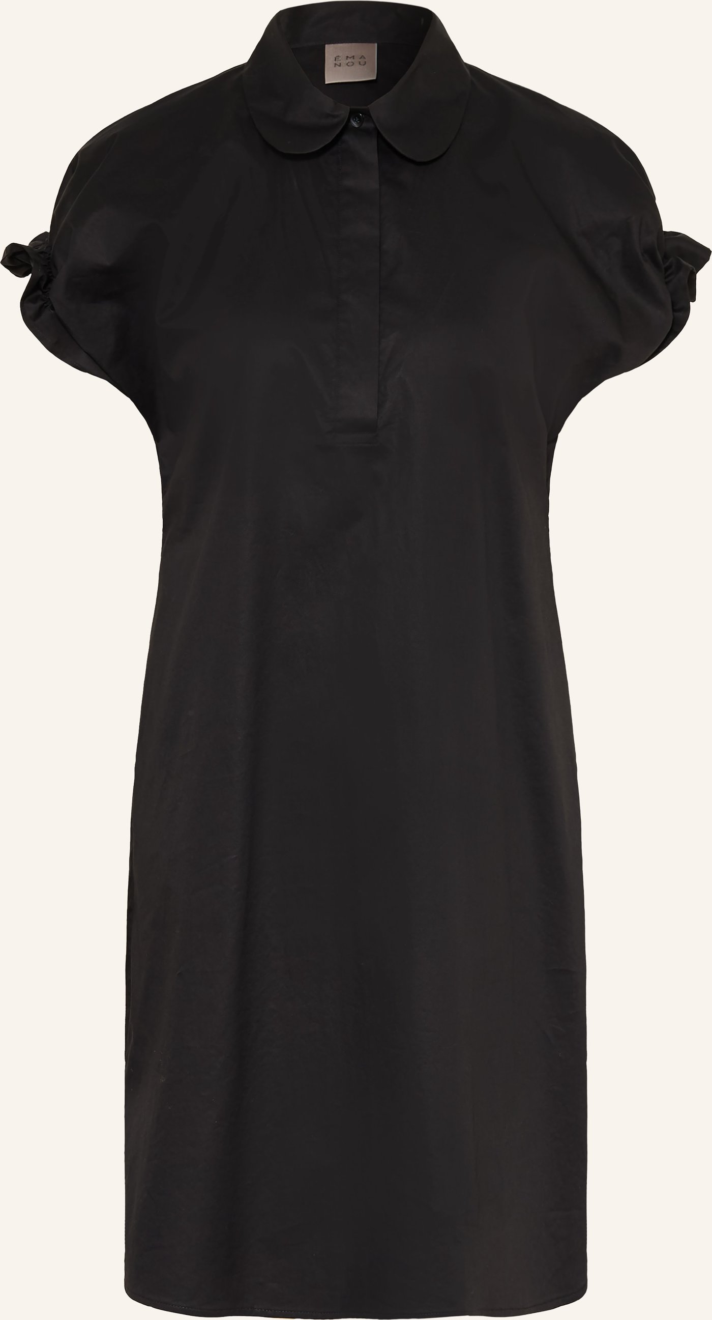 Émanou Hemdblusenkleid schwarz