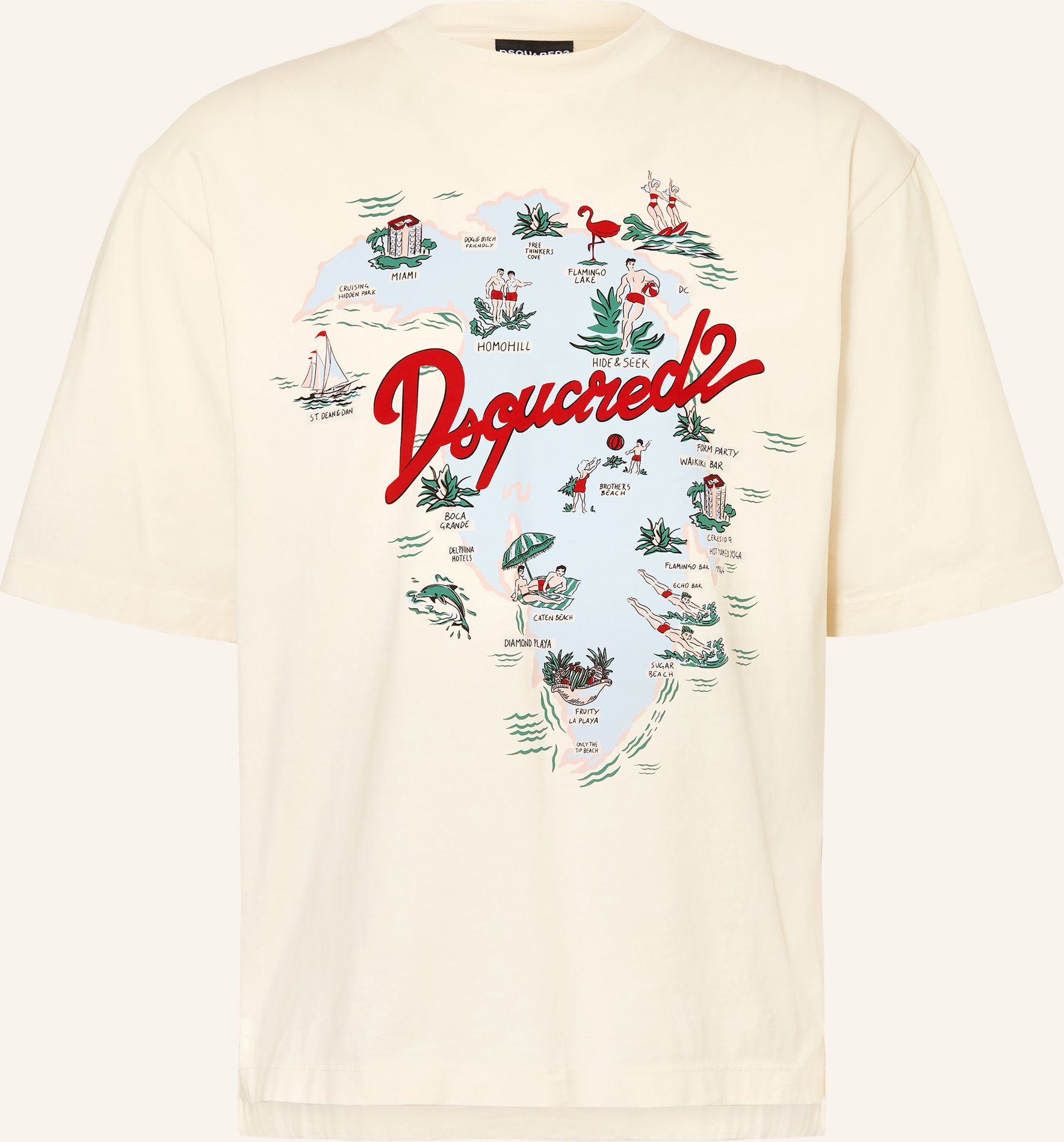 dsquared2 T-Shirt weiss