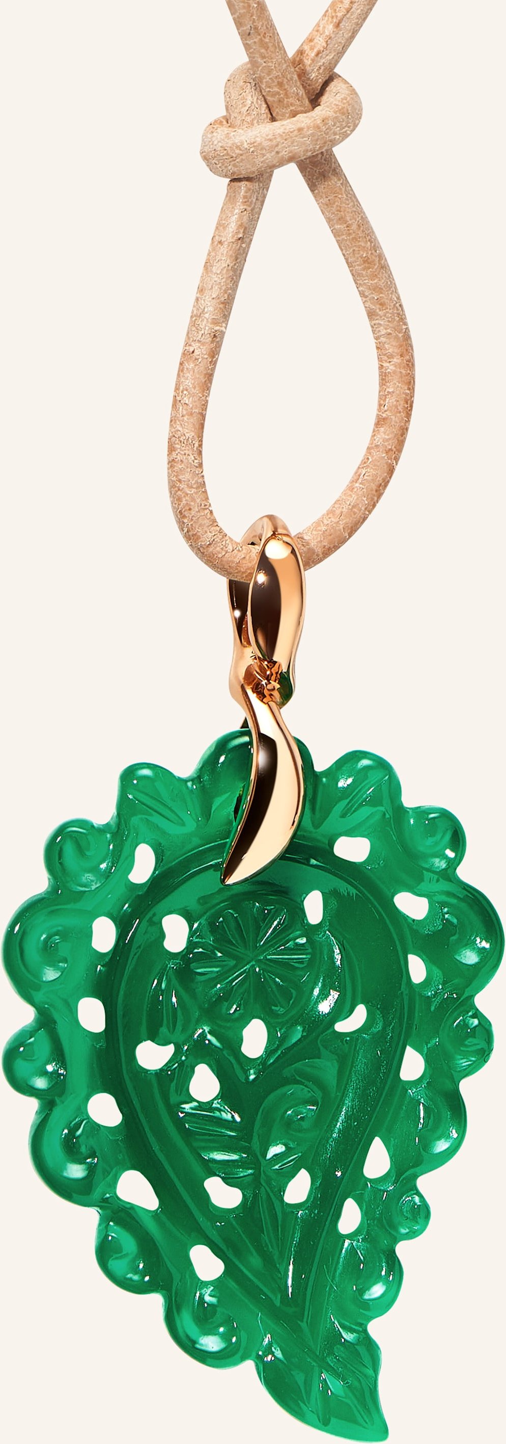 Tamara Comolli Anhänger Pendant India Small Green Onyx Aus 18 Karat Roségold Und Grüner Onyx rosegold