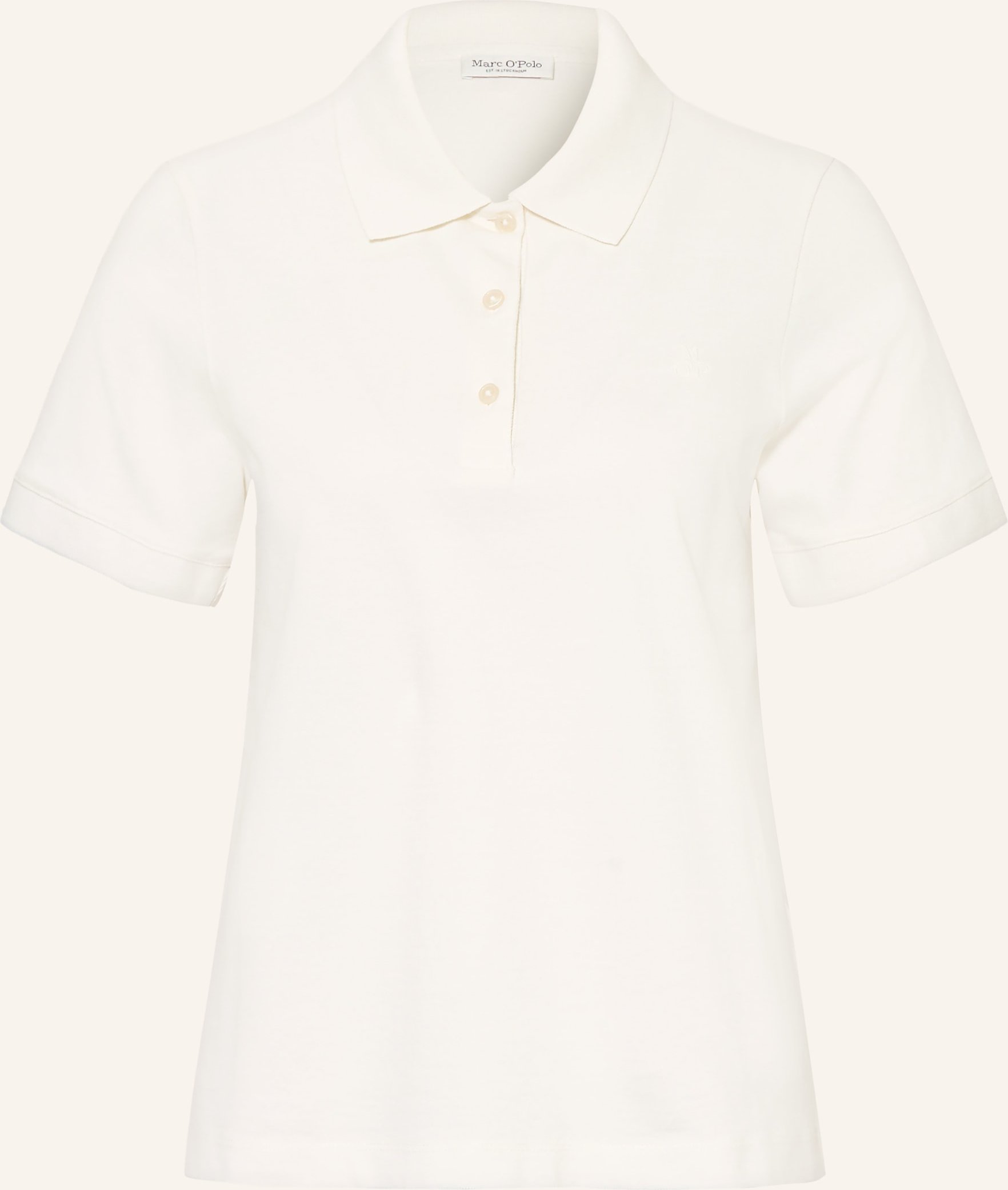 Thumbnail - Marc O'polo Strick-Poloshirt weiss