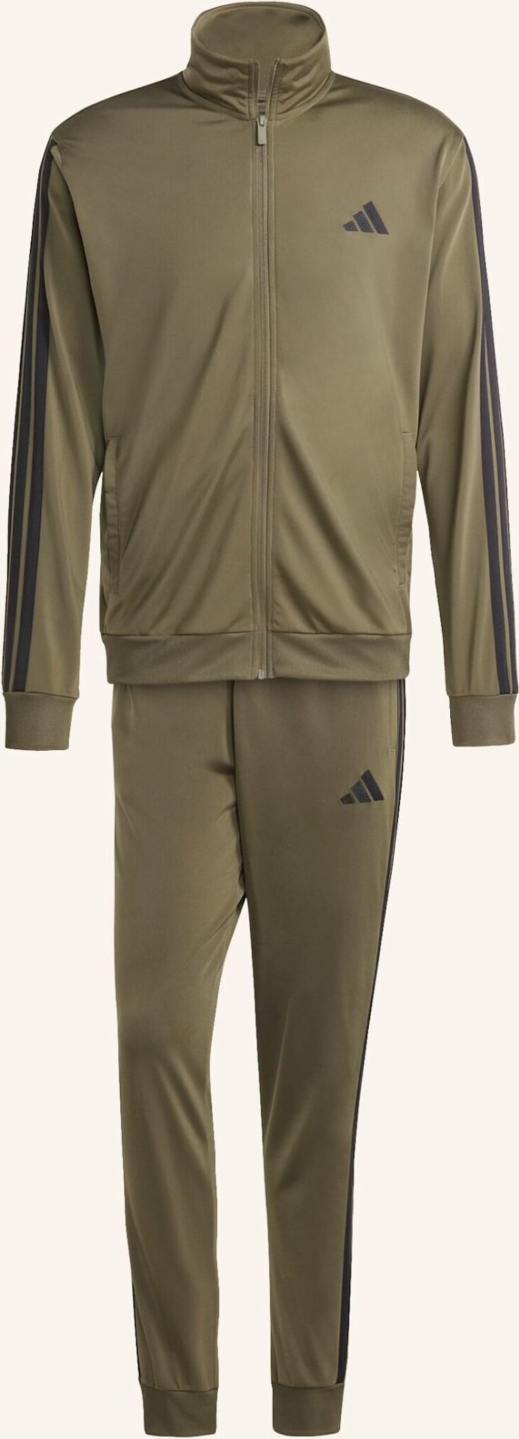 Adidas Trainingsanzug 3 Stripes gruen