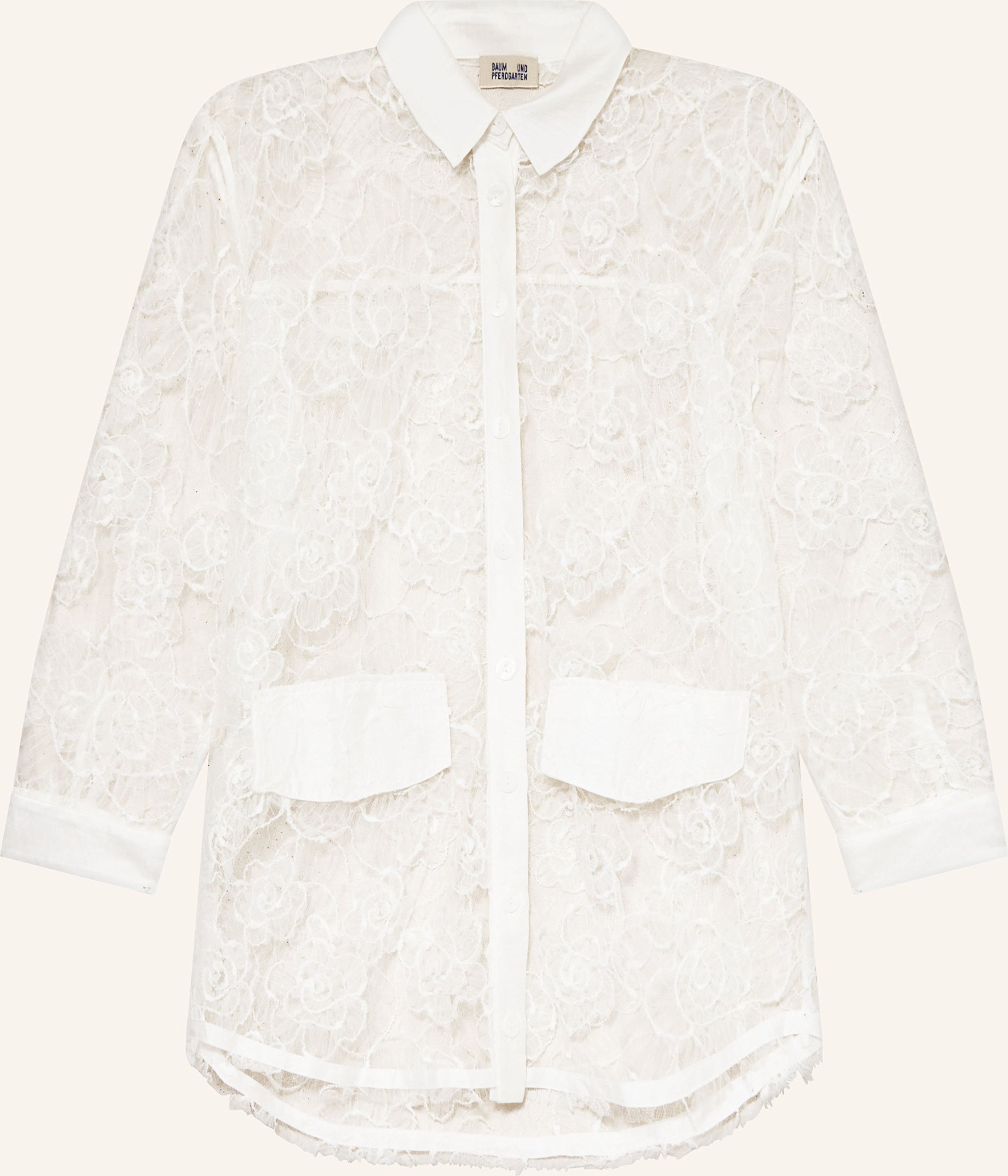 Baum Und Pferdgarten Hemdbluse Annica Aus Spitze weiss
