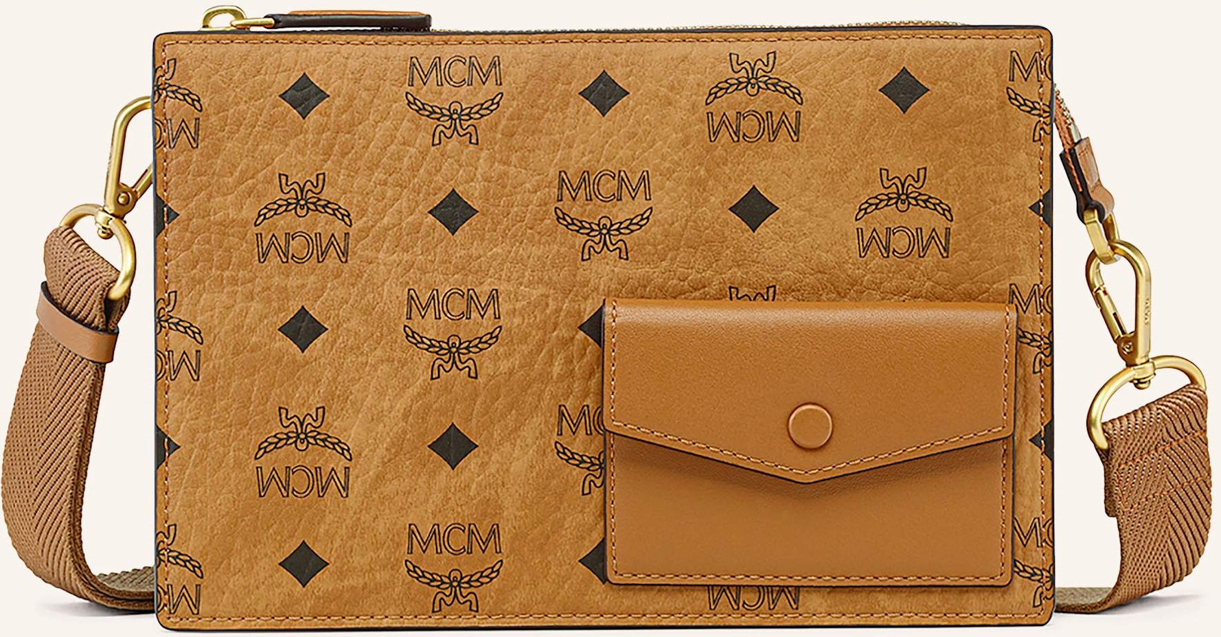 Mcm Umhängetasche Aren Small braun