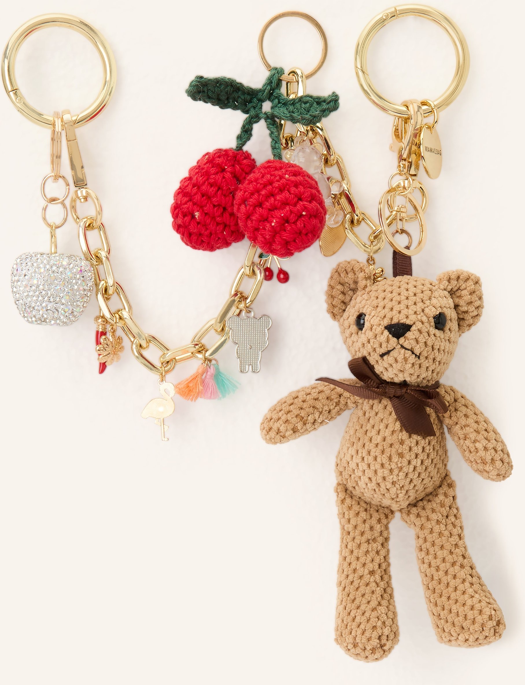 Viamailbag Taschenanhänger beige