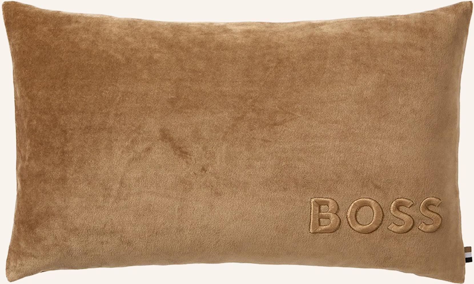 Boss Dekokissenhülle Boldlogo braun