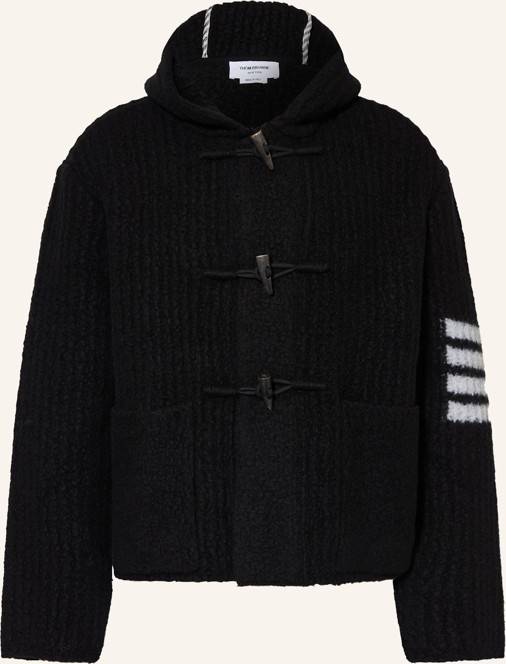 Thom Browne. Strickjacke schwarz