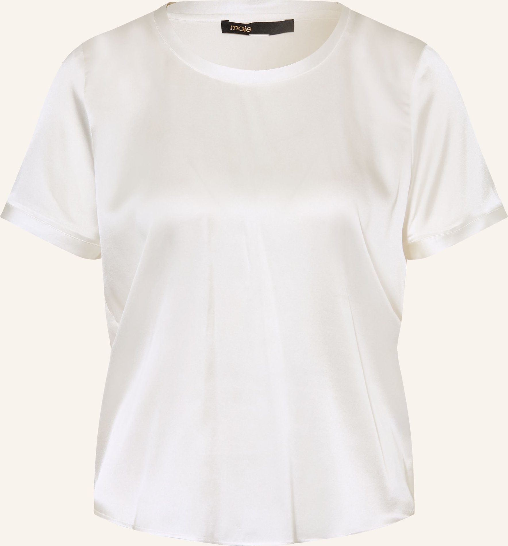 Maje Blusenshirt Aus Seide weiss